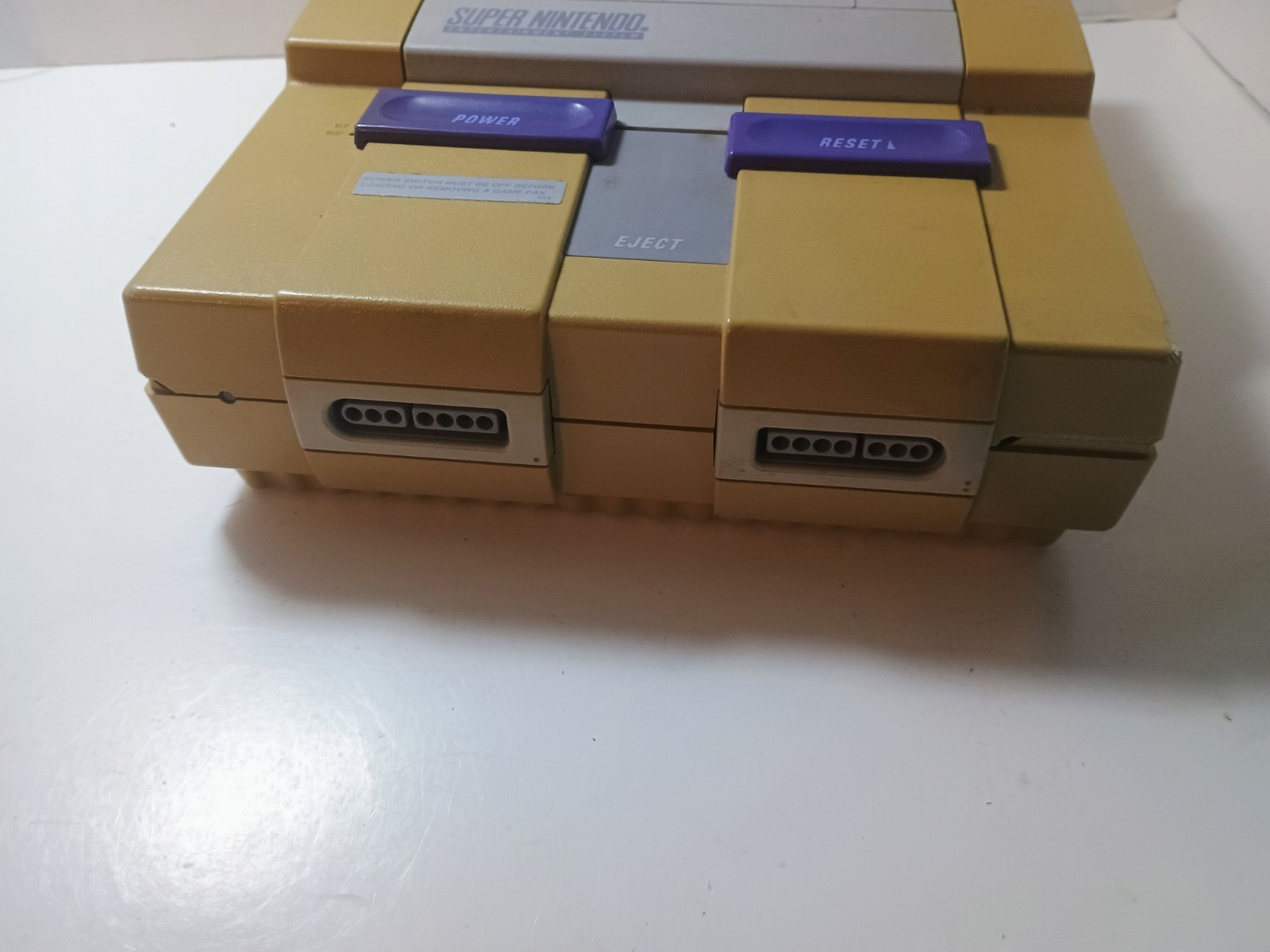 Super Nintendo SNES Console Tested Has Cosmetic Issues See Photos