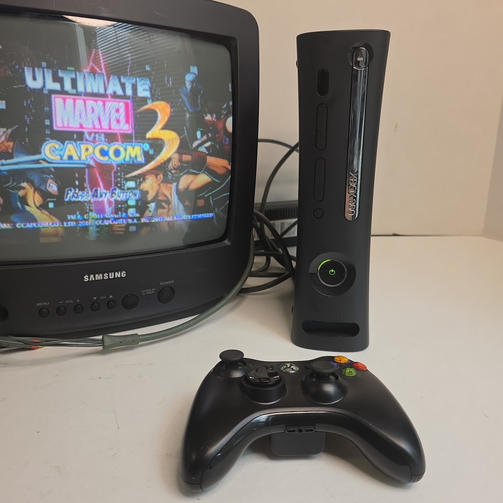 Microsoft Xbox 360 Elite 120GB Console Bundle Cords & Controller Tested Works