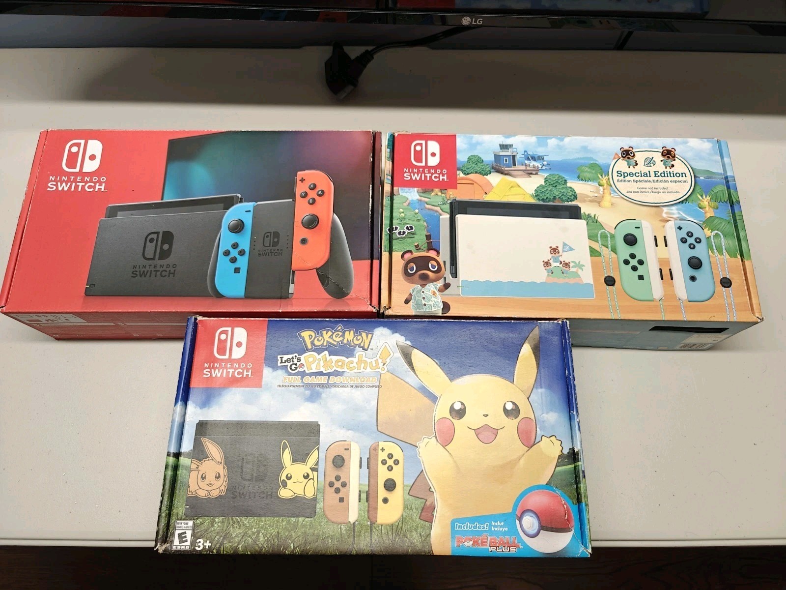 Pokémon Nintendo Switch Let’s Go Pikachu & Eevee Edition Pokemon. **Boxs Only**