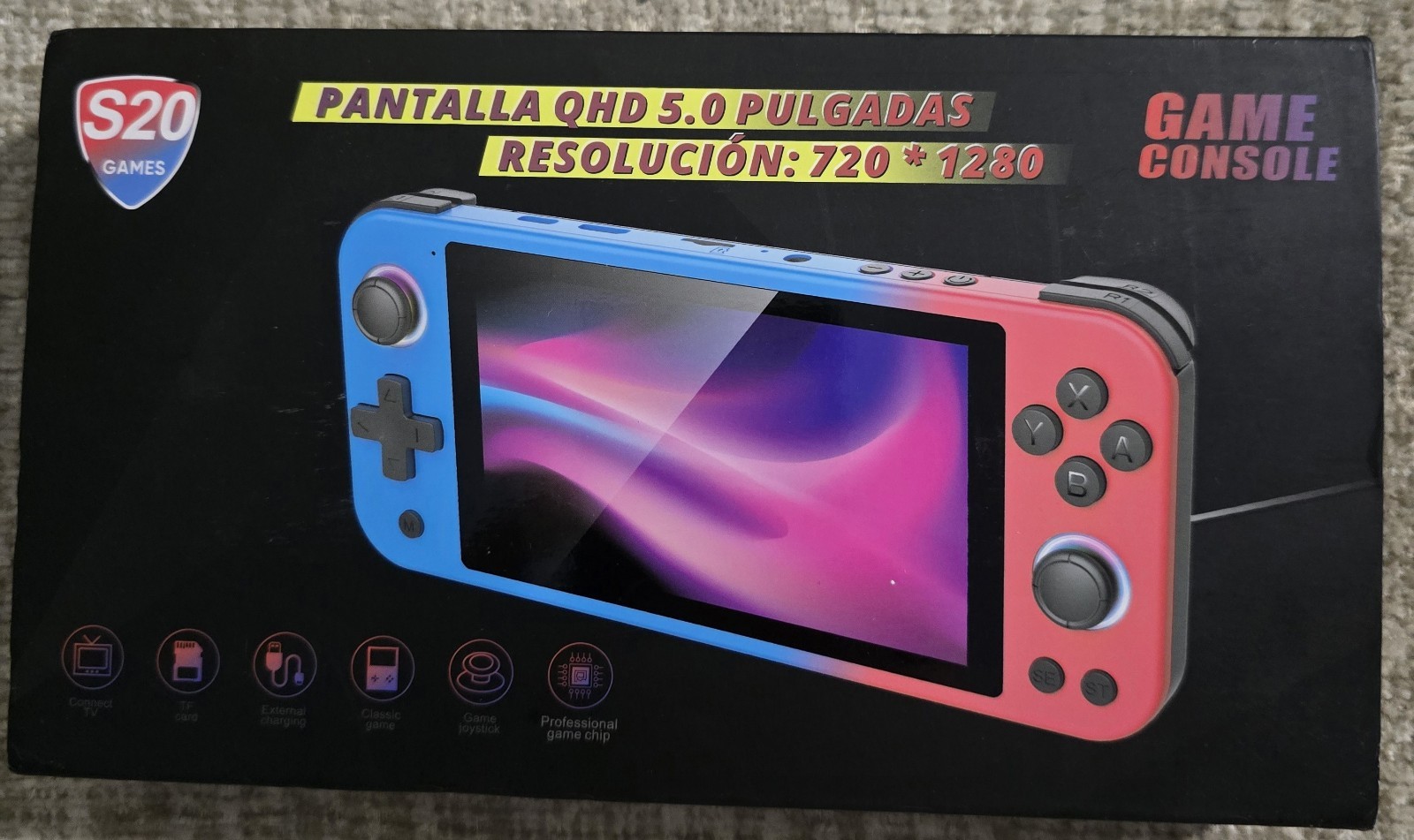 S20 Pocket Player Handheld Game Console, 15000 Built In Games, 64GB NEW