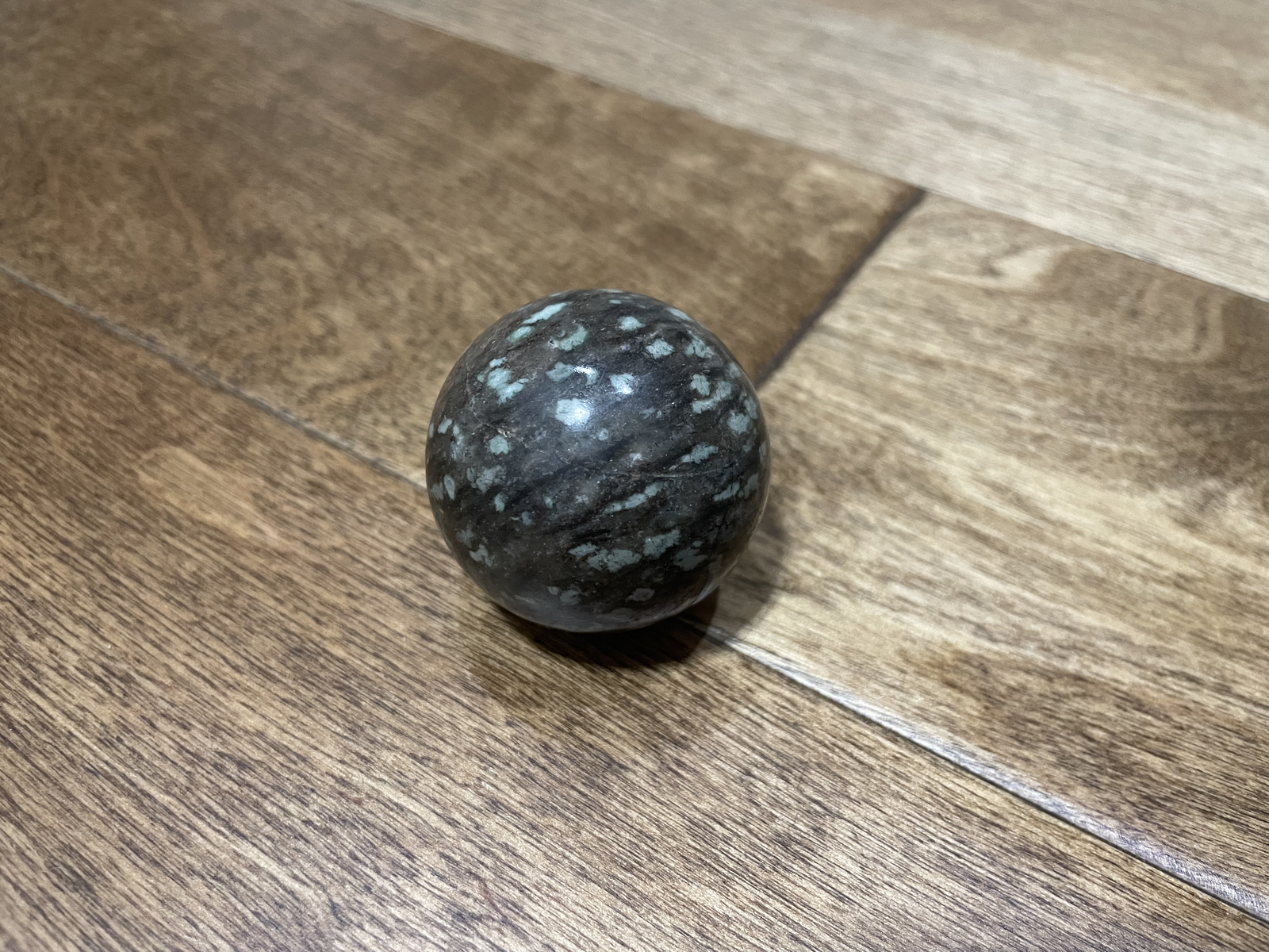 Grey Polished Marble Decorative Ball Sphere Smooth Stone