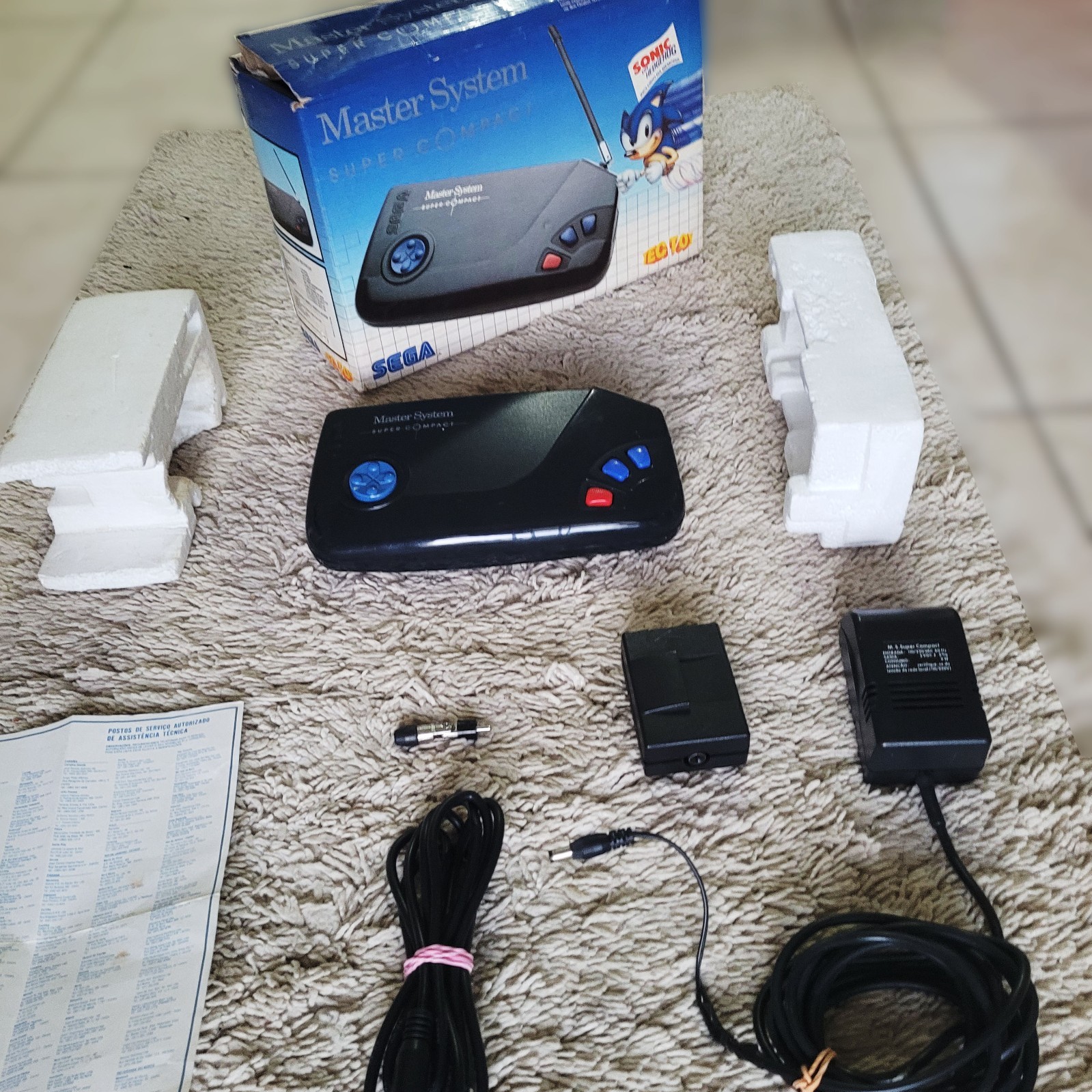 RARE: MASTER SYSTEM SUPER COMPACT CIB W/ ORIGINAL BOXSET BY TECTOY BRAZIL 🔥