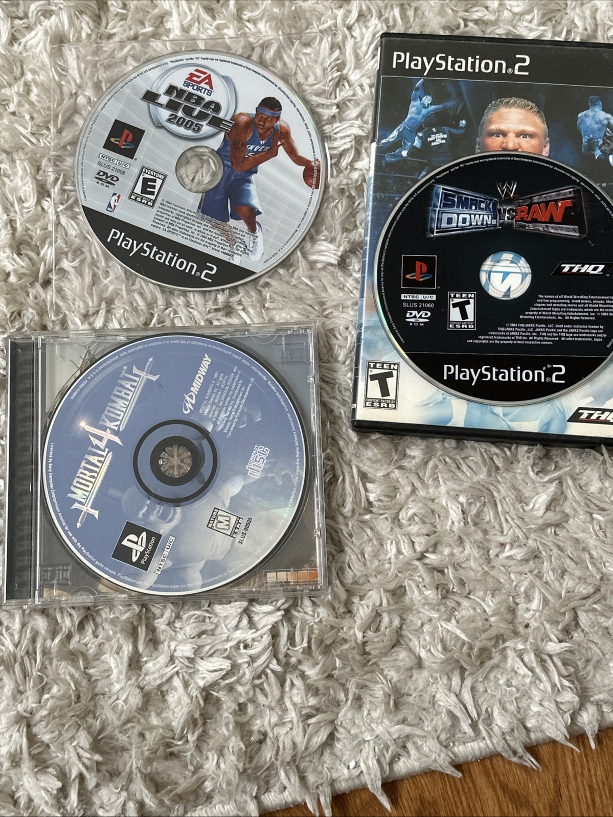 Sony PlayStation 2 PS2 Slim Console Bundle with Games, Mem, Mortal Kombat 4 Ps1