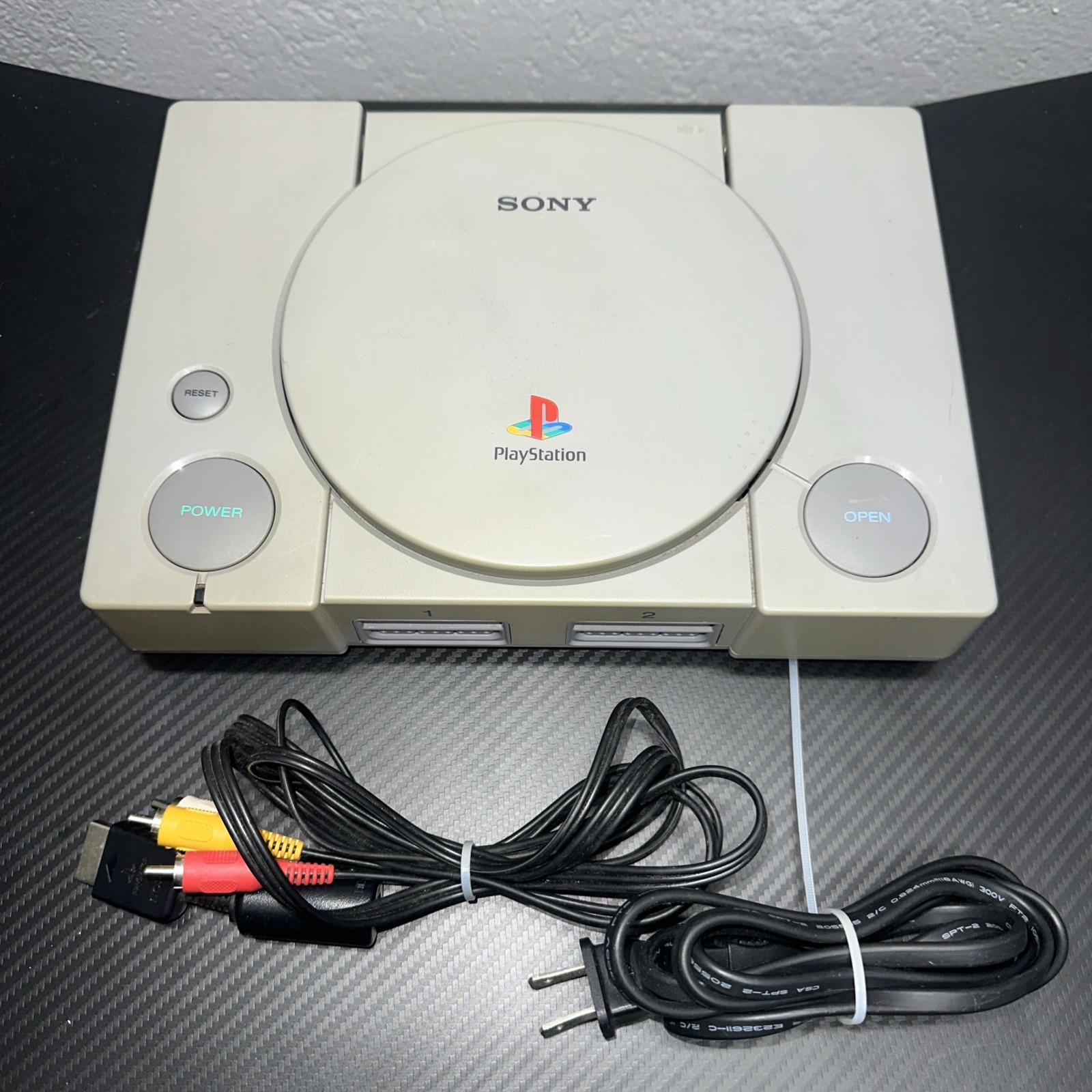 Sony PlayStation 1 PS1 (SCPH-9001) w/ AV & Power Cable Tested Works