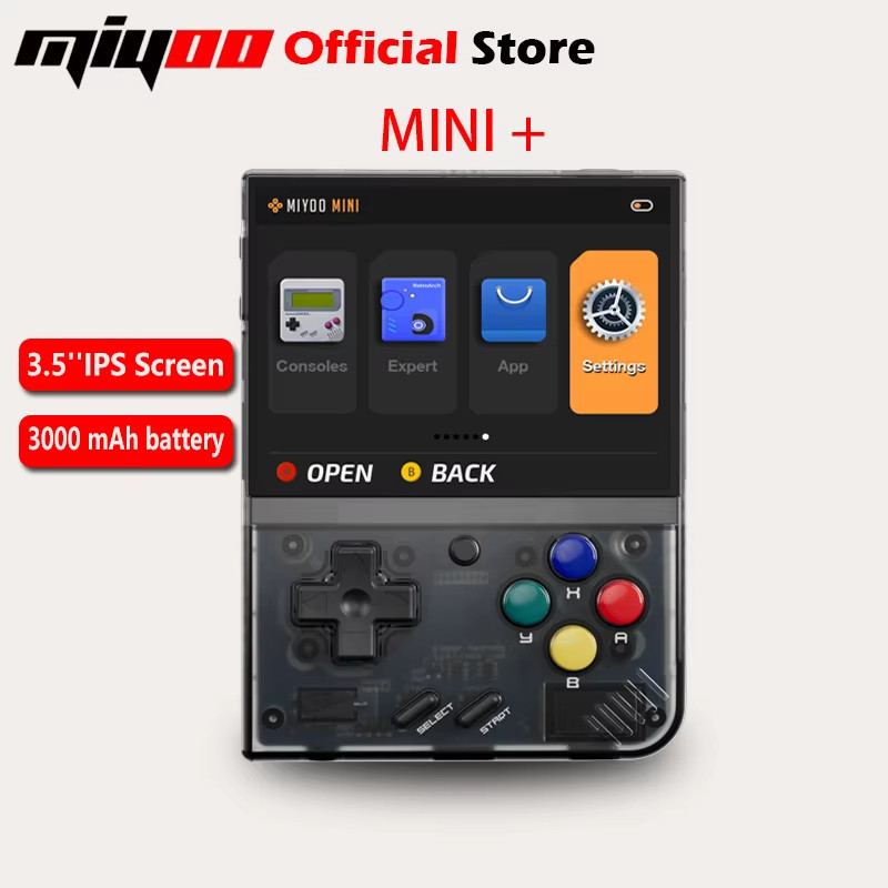 Mini plus Portable Retro Handheld Game Console 3.5-Inch IPS HD Screen Children’S