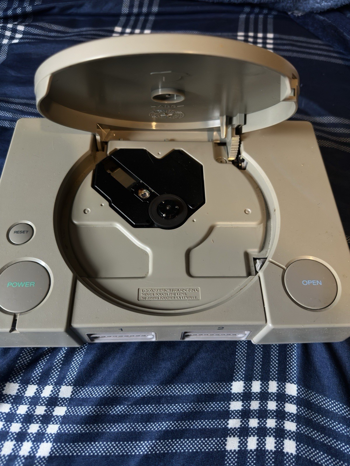 Sony PlayStation 1 Console, Powers On SCPH-1001 Includes 2 Controllers AS IS