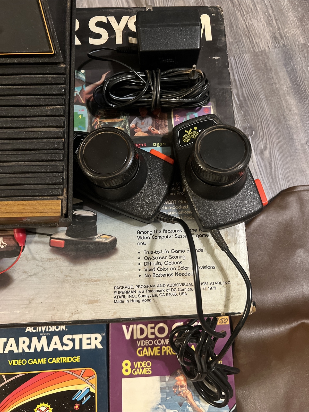 Vintage Atari CX-2600A Console Video Computer System W/ Box And Games