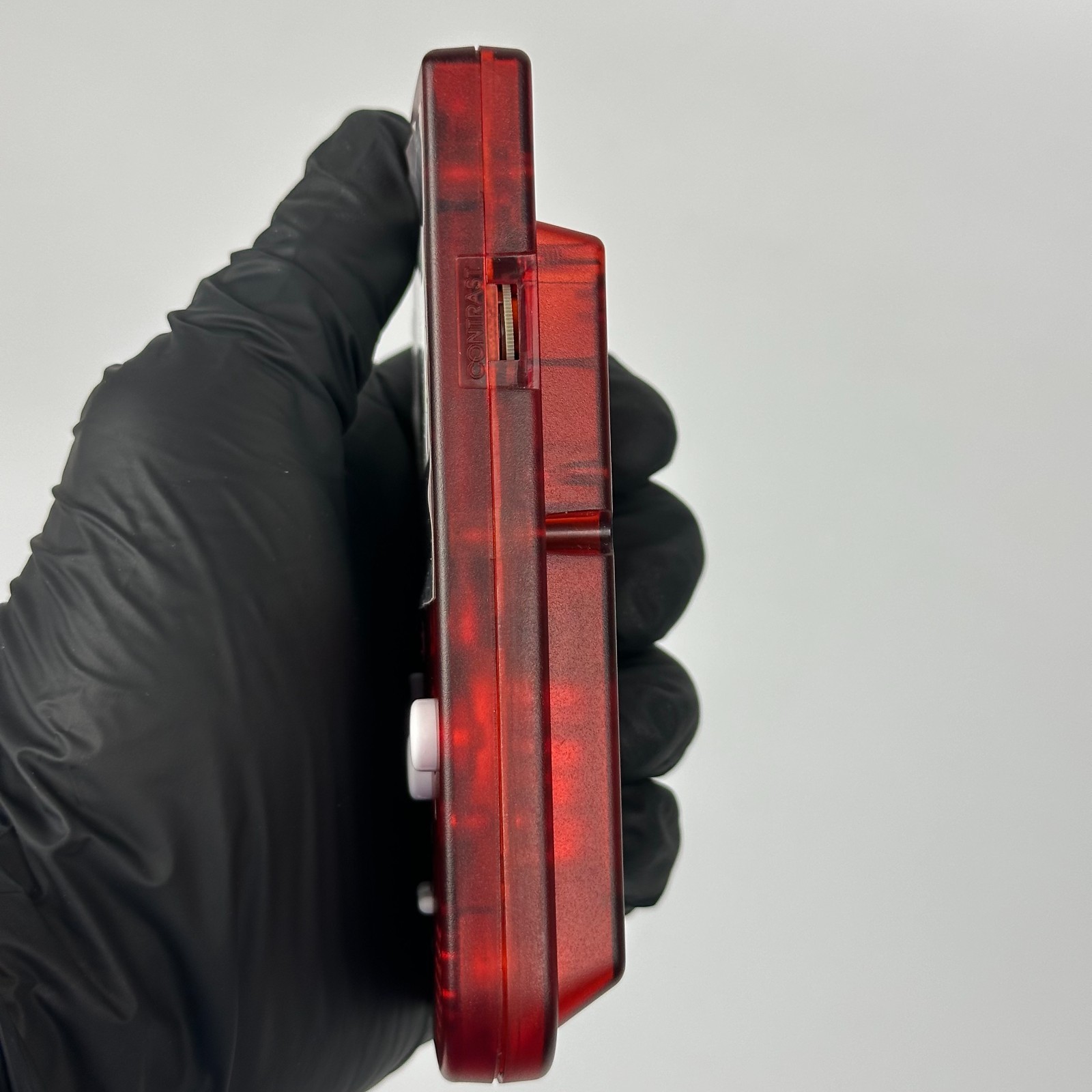 Nintendo Gameboy Pocket Handheld Console + Case – Clear Deep Red