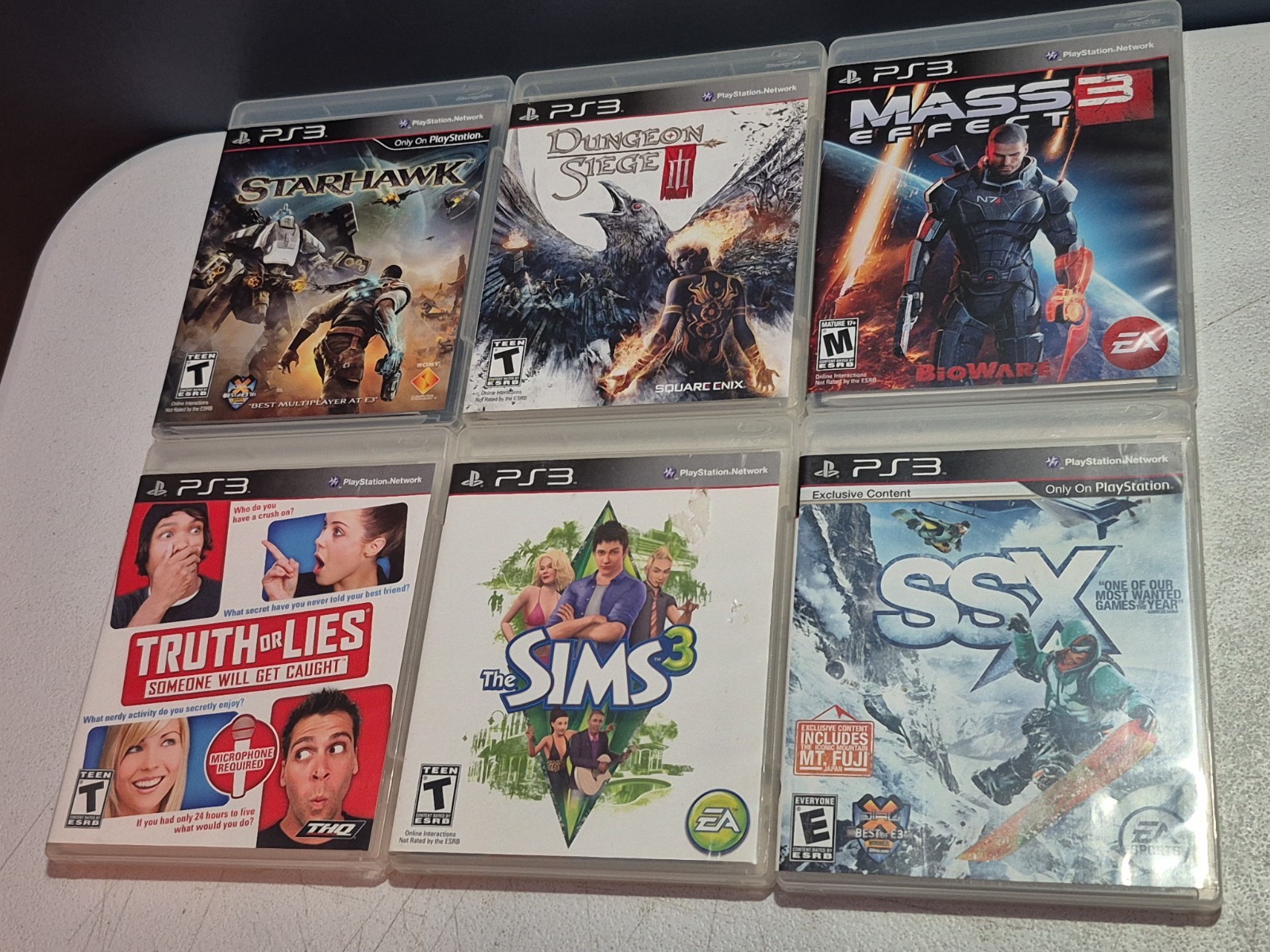 Sony PlayStation 3 PS3 Fat CECHK01 Console w/ Controller & 6 Games – Tested