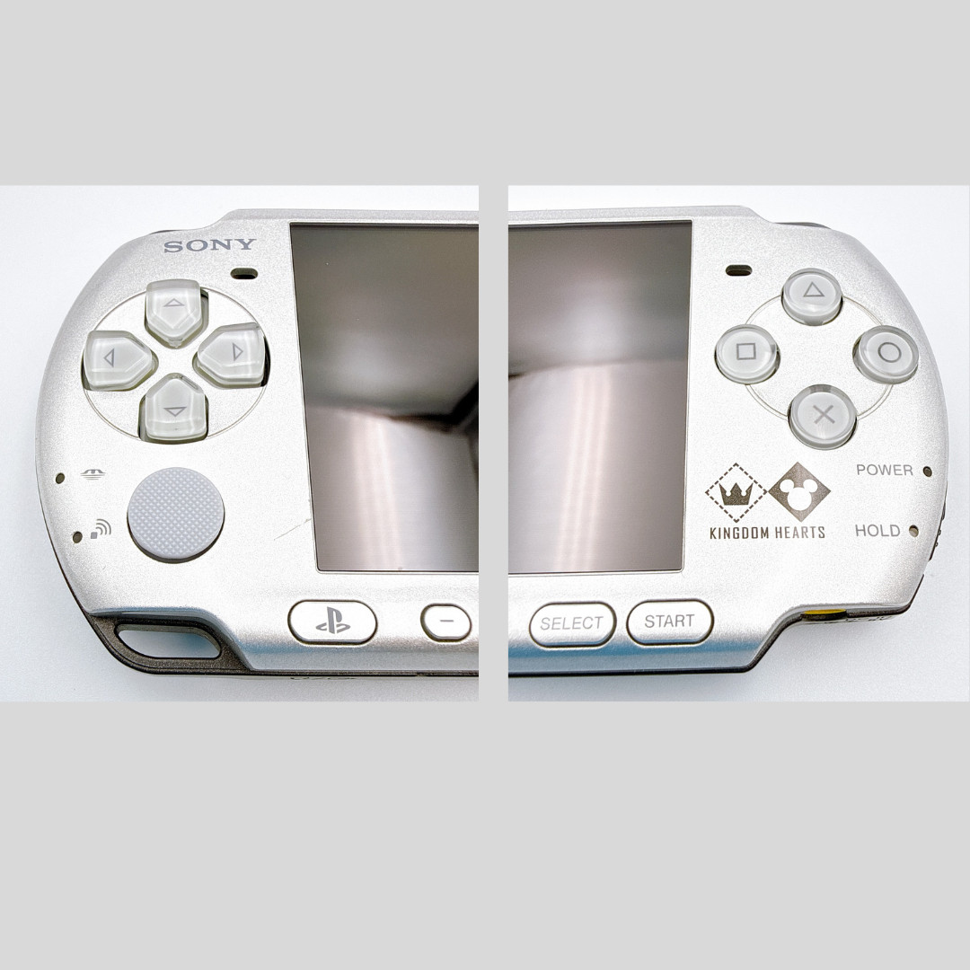 Sony PSP-3000 Console Silver Kingdom Hearts Limited Edition w/etc. – Very Good