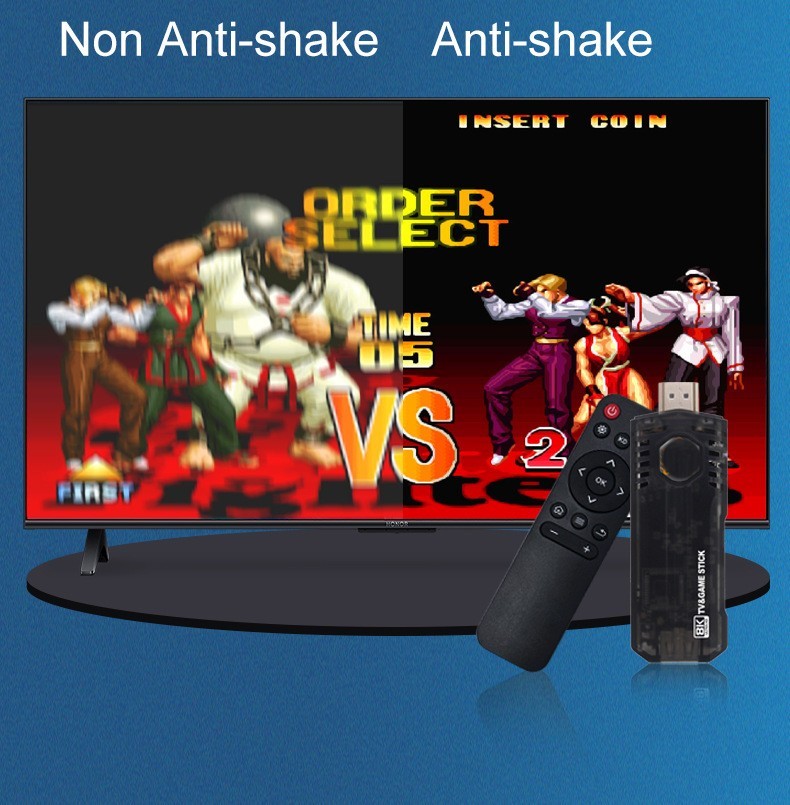 HD Game Console Wireless Dual Controllers TV Plug Play Game Stick 64G 8K HDMI