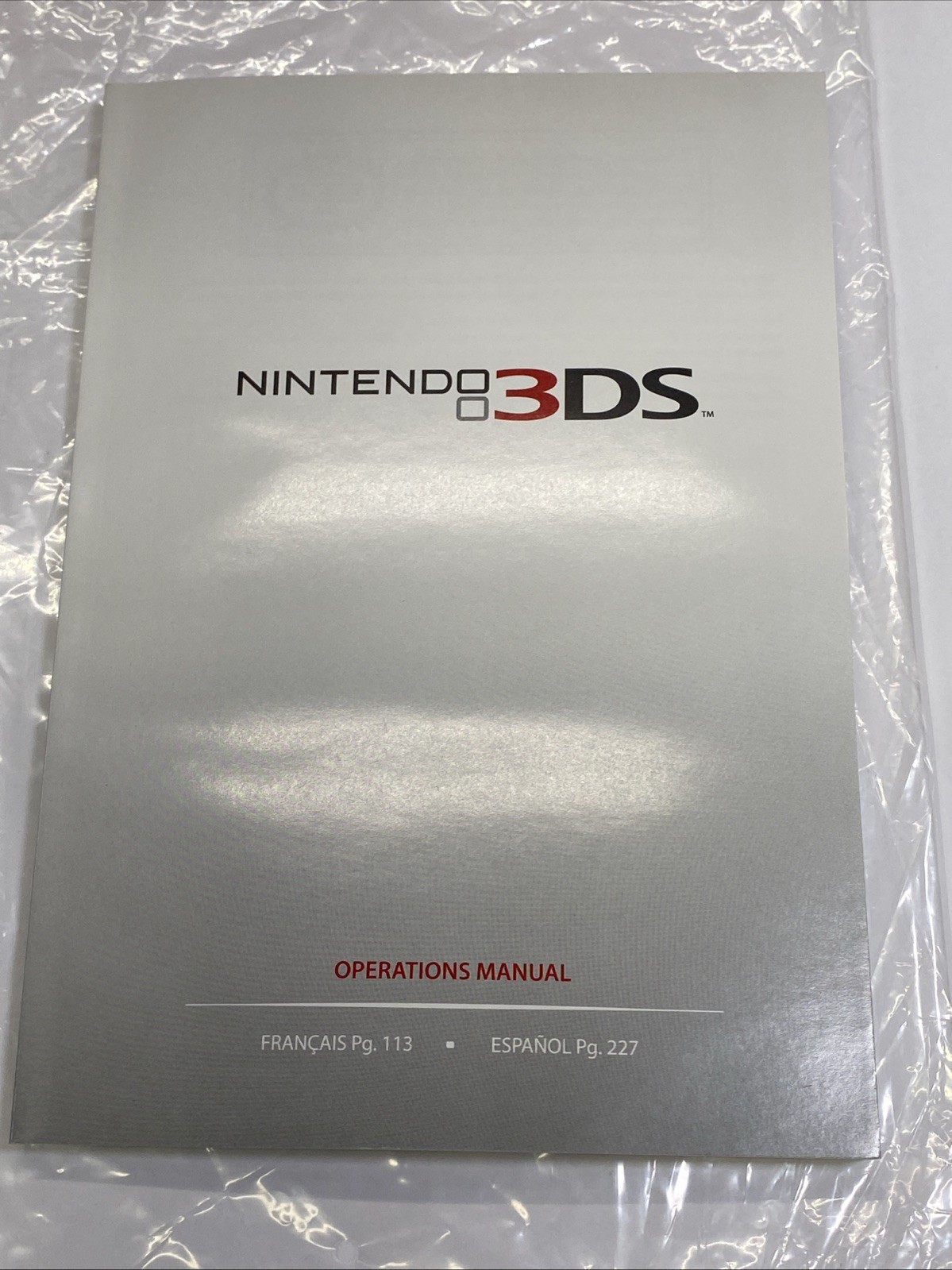 Nintendo 3DS Flame Red BOX ONLY with Operation Manual