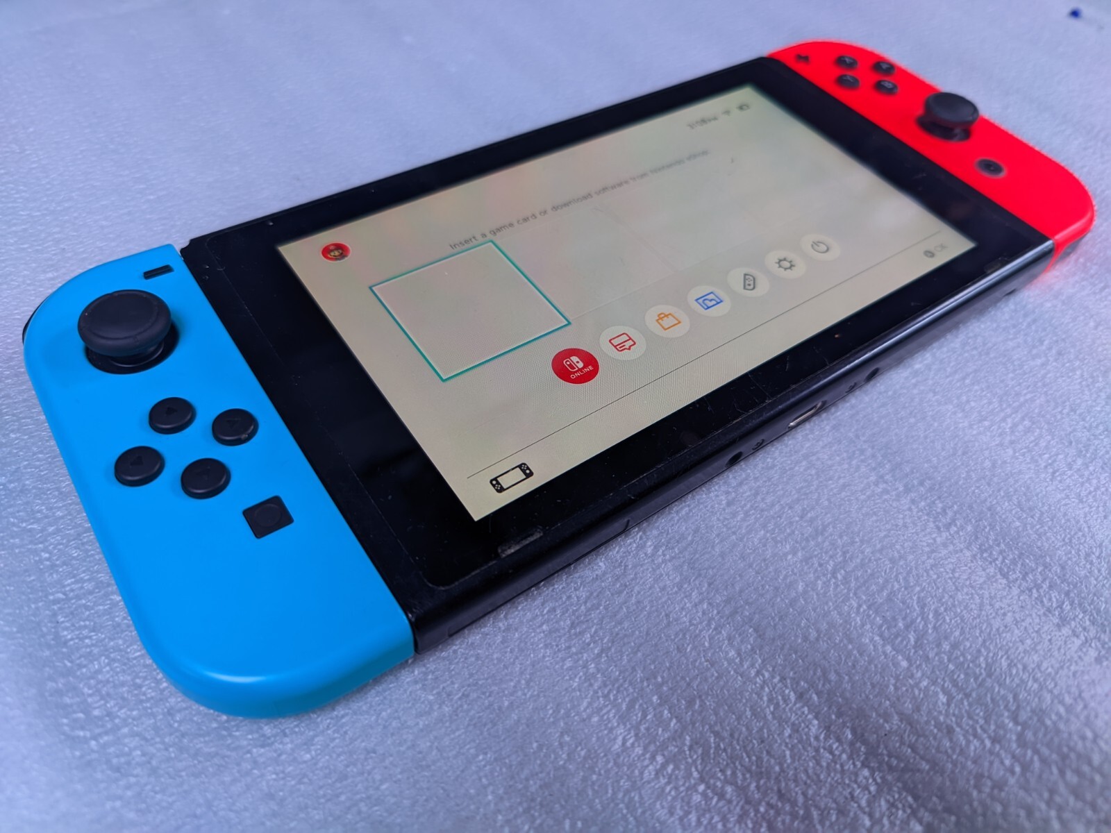 Nintendo Switch Red and Blue used (Fair) HAC-001 With Dock (No charger)