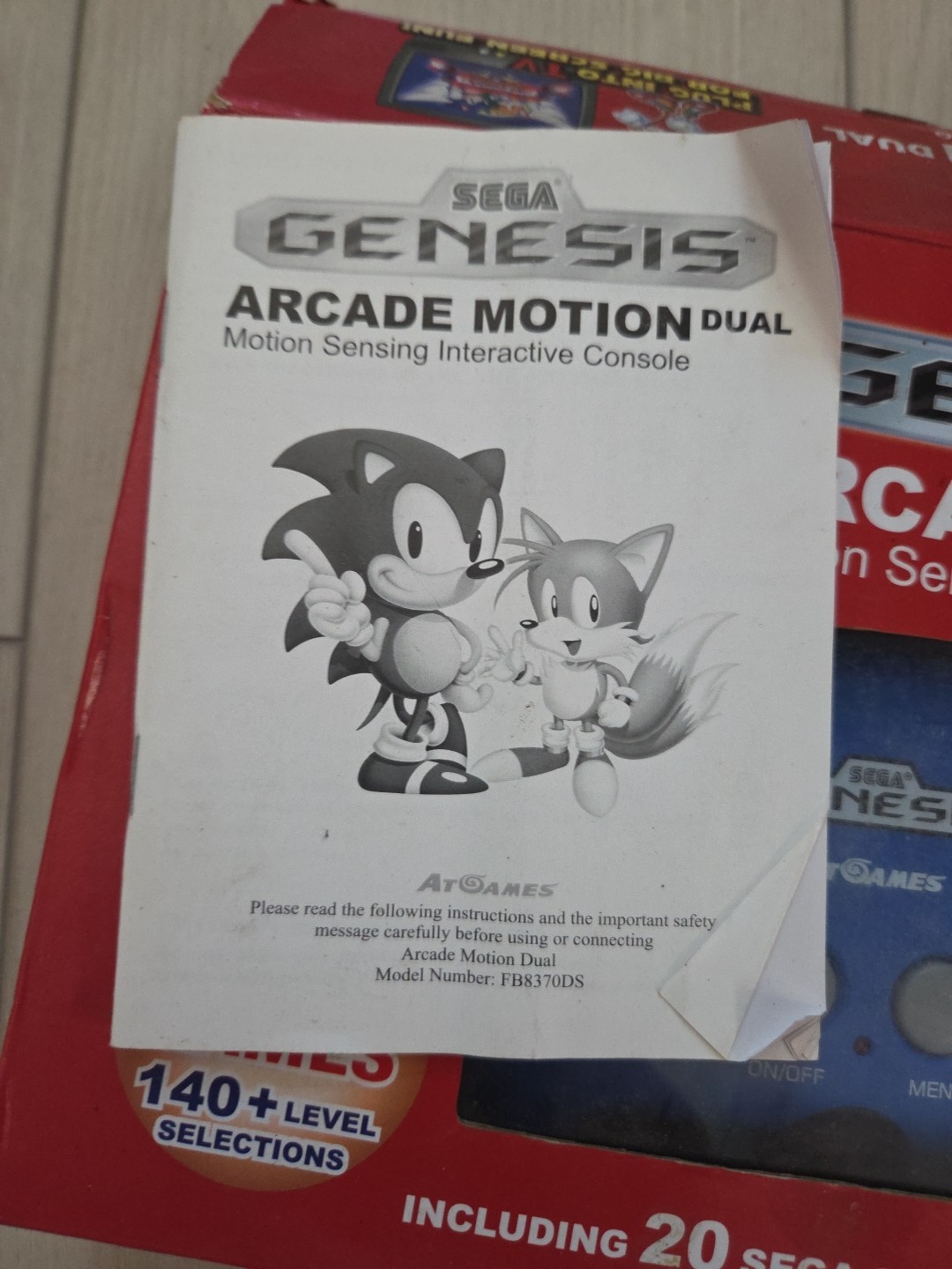 Sega Genesis Arcade Motion Dual Interactive AT Games Console CIB