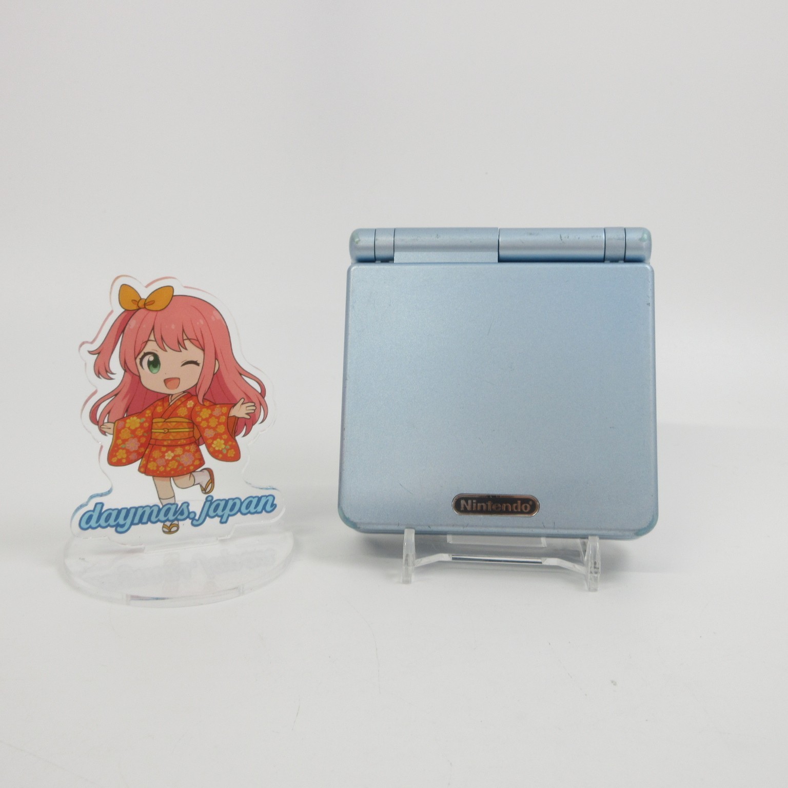 【Very Good】Nintendo GameBoy Advance SP Pearl Blue GBA Console Only #DEN2/08/0711
