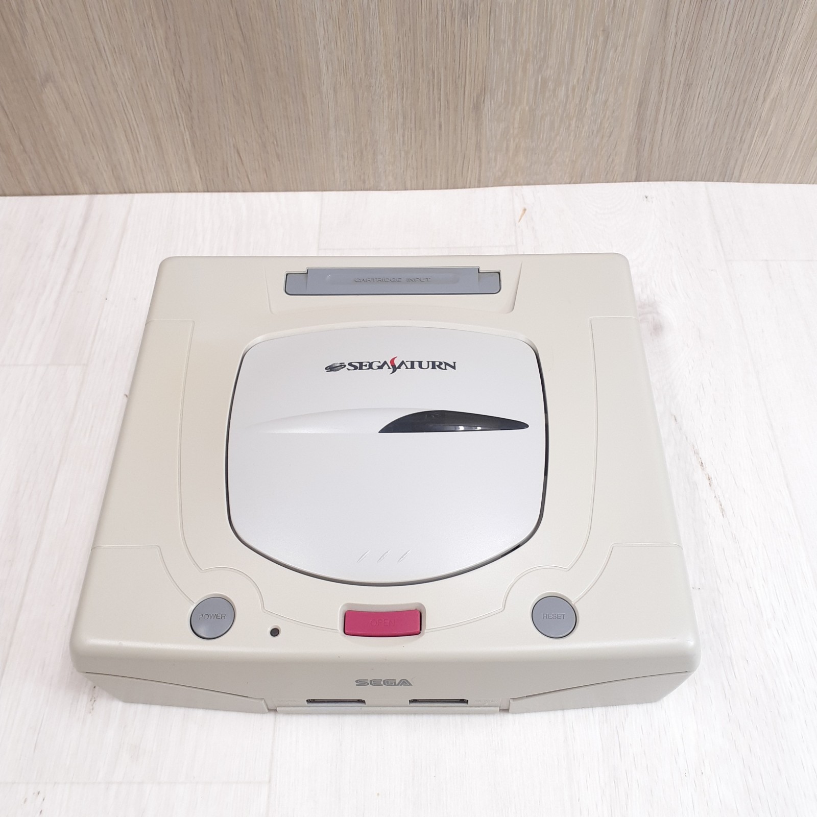 Sega Saturn White Console bundle with 1 controller & 3 Games tested NTSC-J Japan