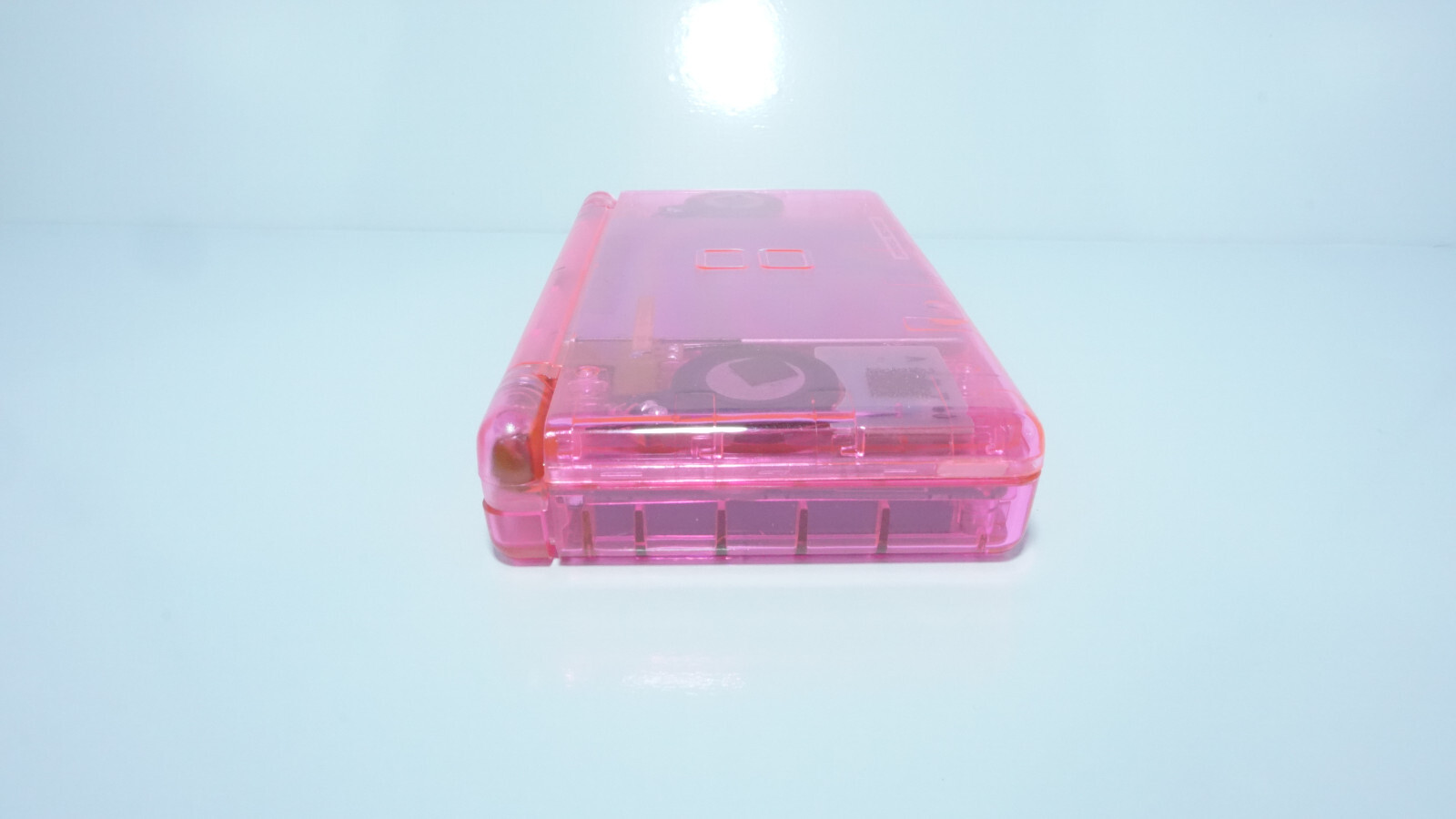 Nintendo DS Lite Transparent Clear Super Pink Handheld System with Charger