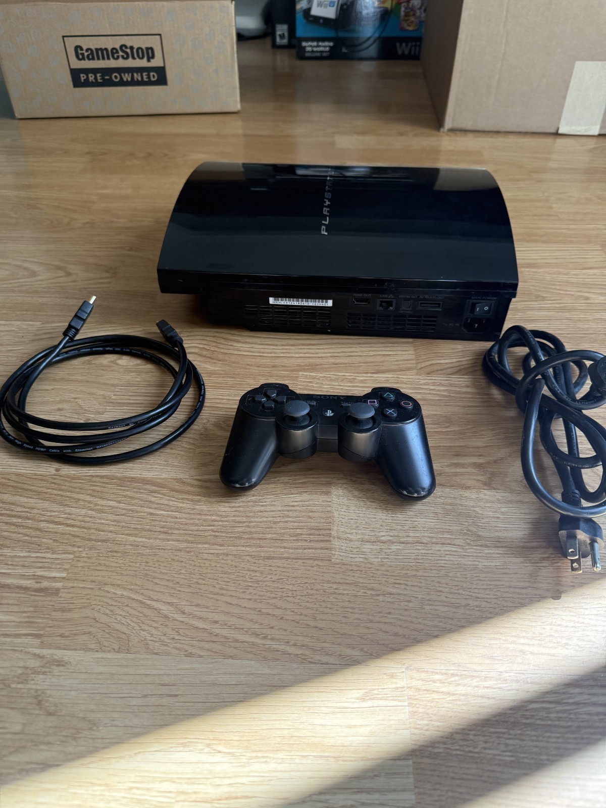 Sony PlayStation 3 PS3 CECHA01 60GB Black Console Tested with NBA Street