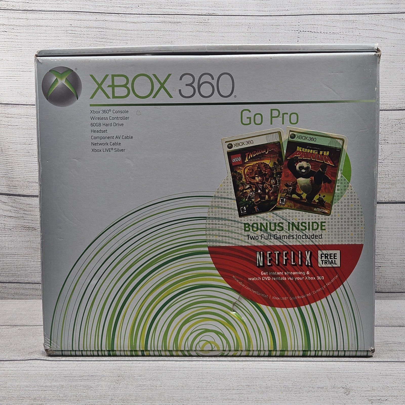 Microsoft Xbox 360 Pro 60GB White Bundle w/ Box, Paperwork & More! Excellent!