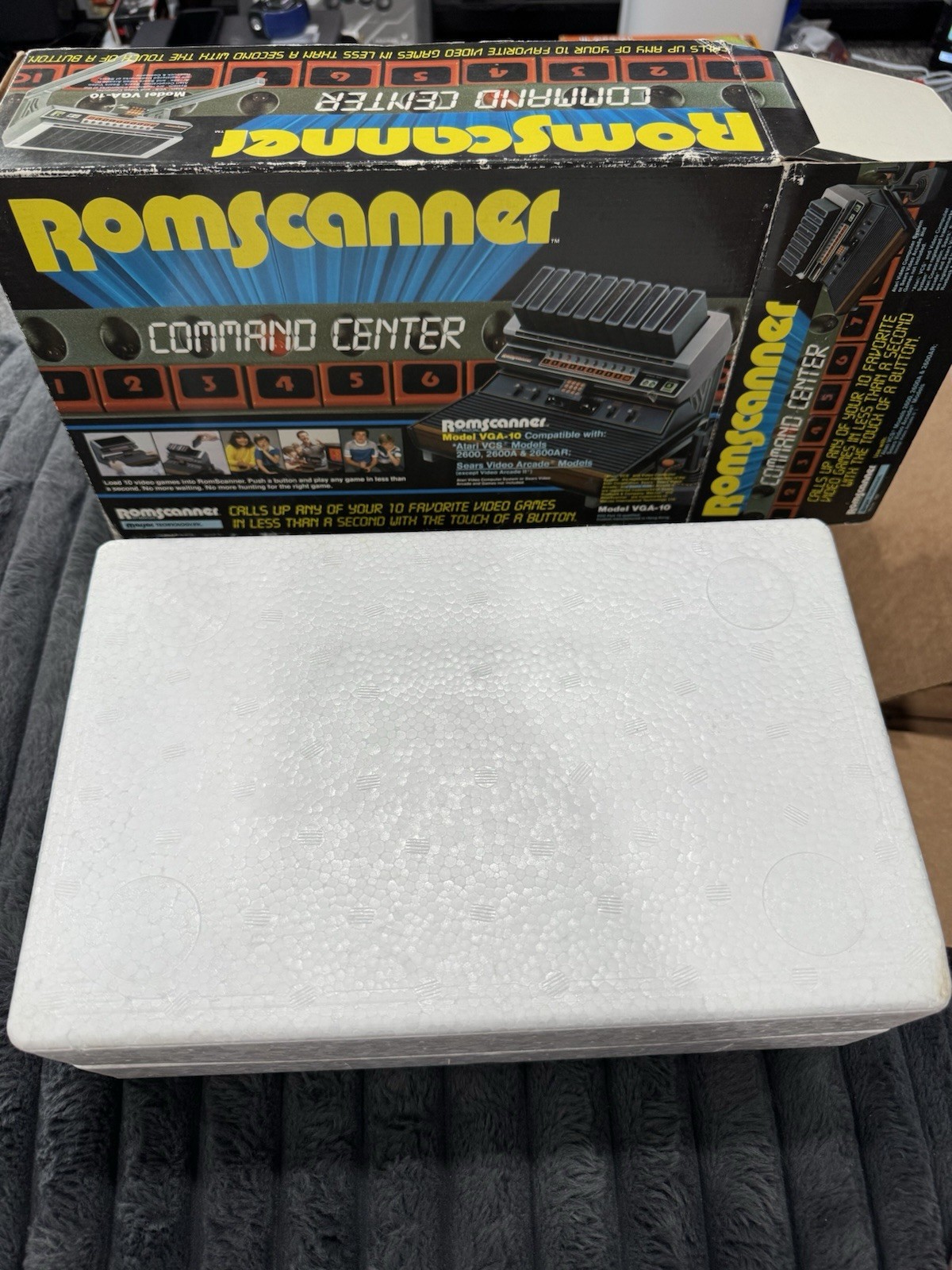 Atari VCS Romscanner Command Center Atari 2600 VGA-10 CIB New In Box Very Rare!