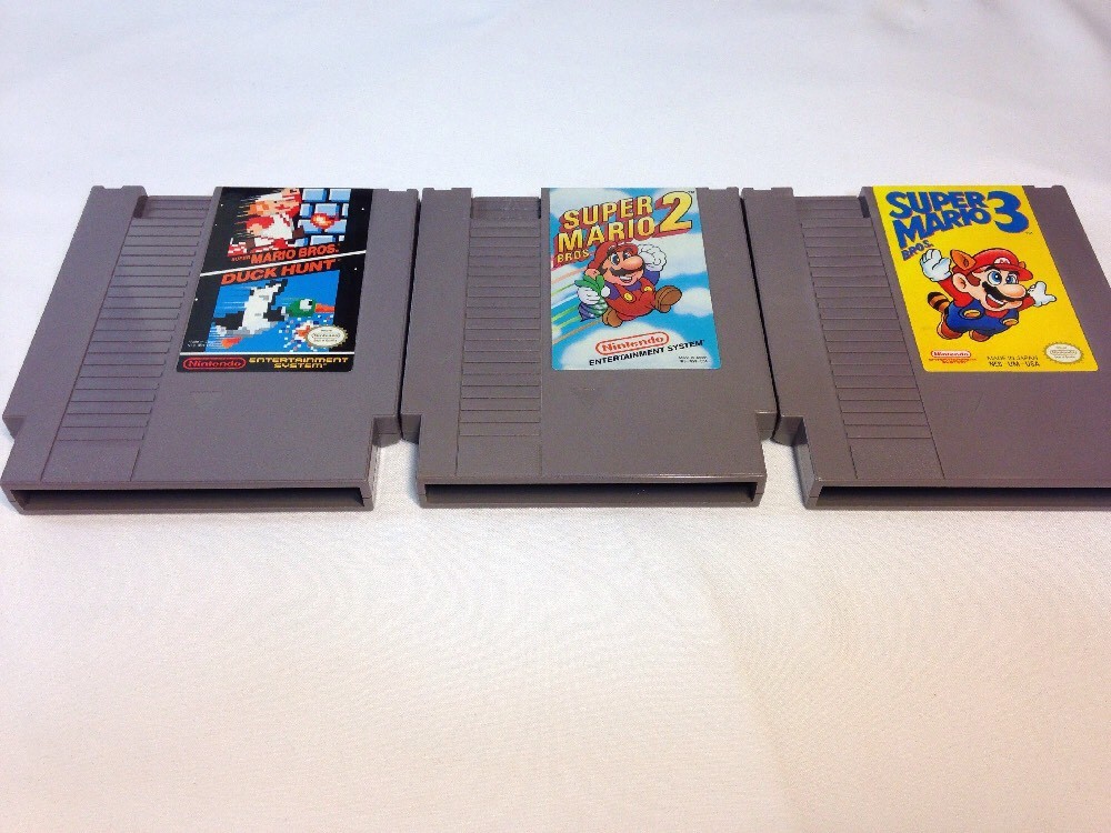 Nintendo NES Console W Super Mario Bros 1 2 & 3 Zapper Gun NEW 72 PIN WARRANTY
