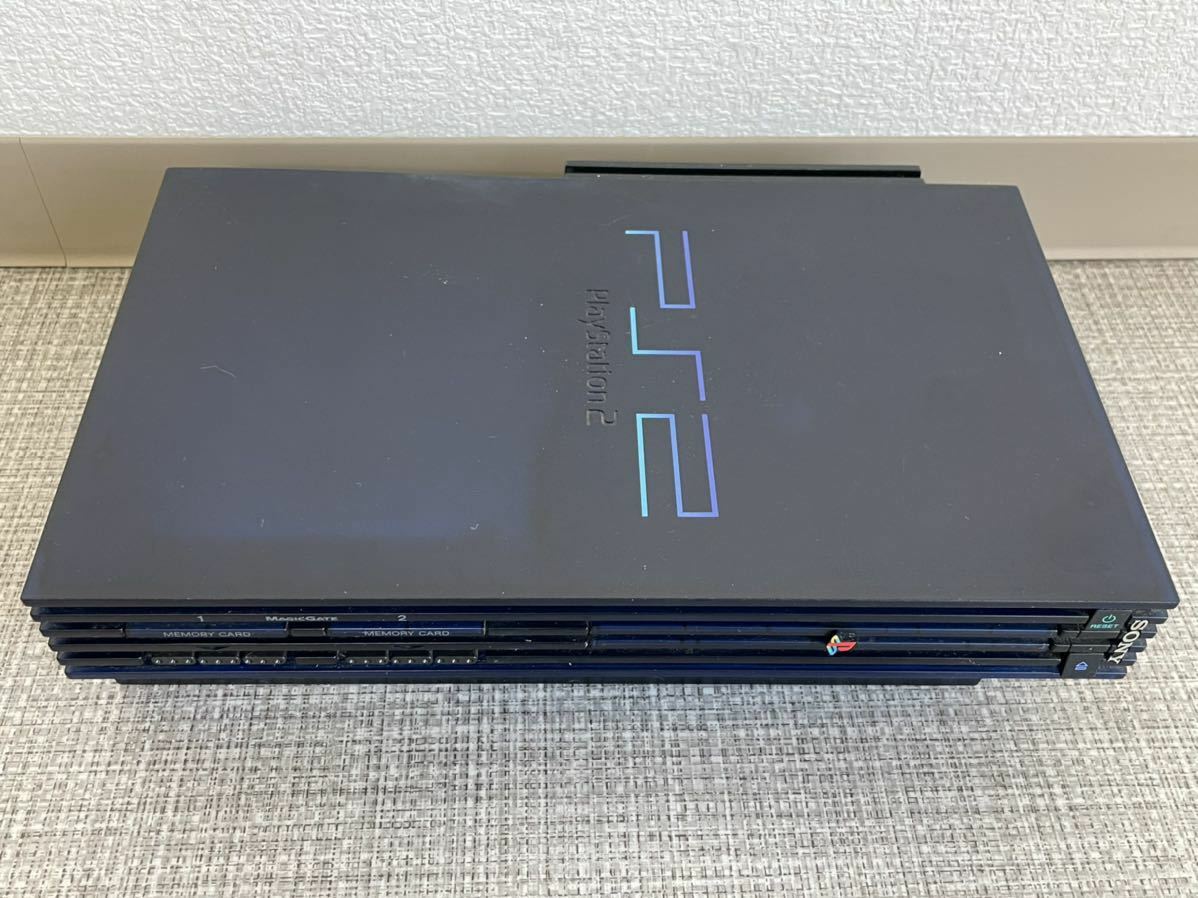 Playstation 2 Midnight Blue BB Pack PS2 SCPH-50000MB/NH Console with cable,contr