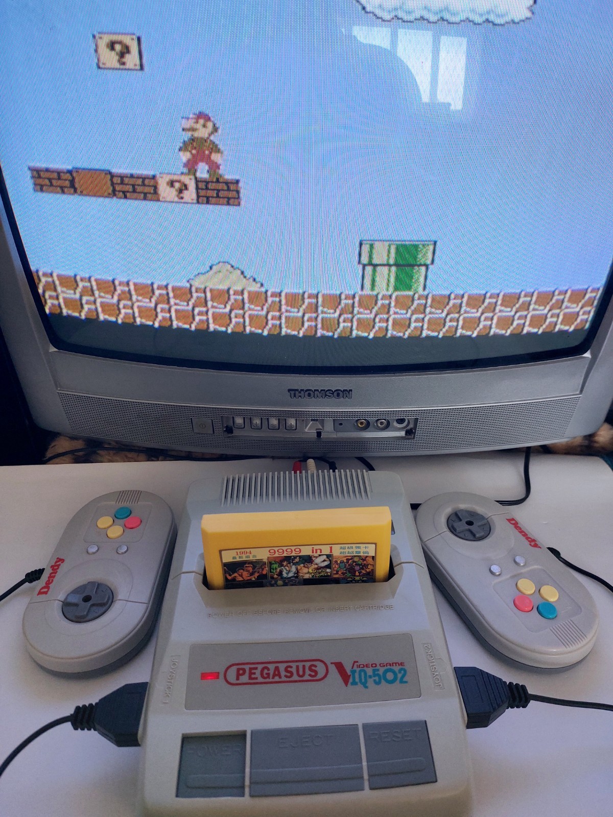 Pegadus iq-502 good condition made in Taiwan full kit box manual games dendy