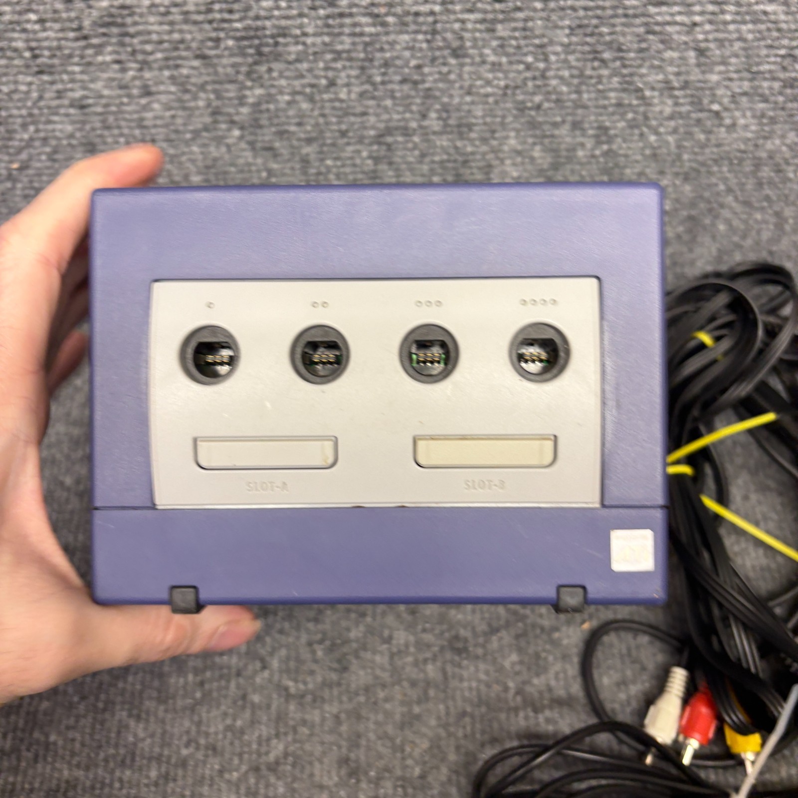 Nintendo GameCube DOL-001 Indigo System Console w/ Controller & Cords Tested