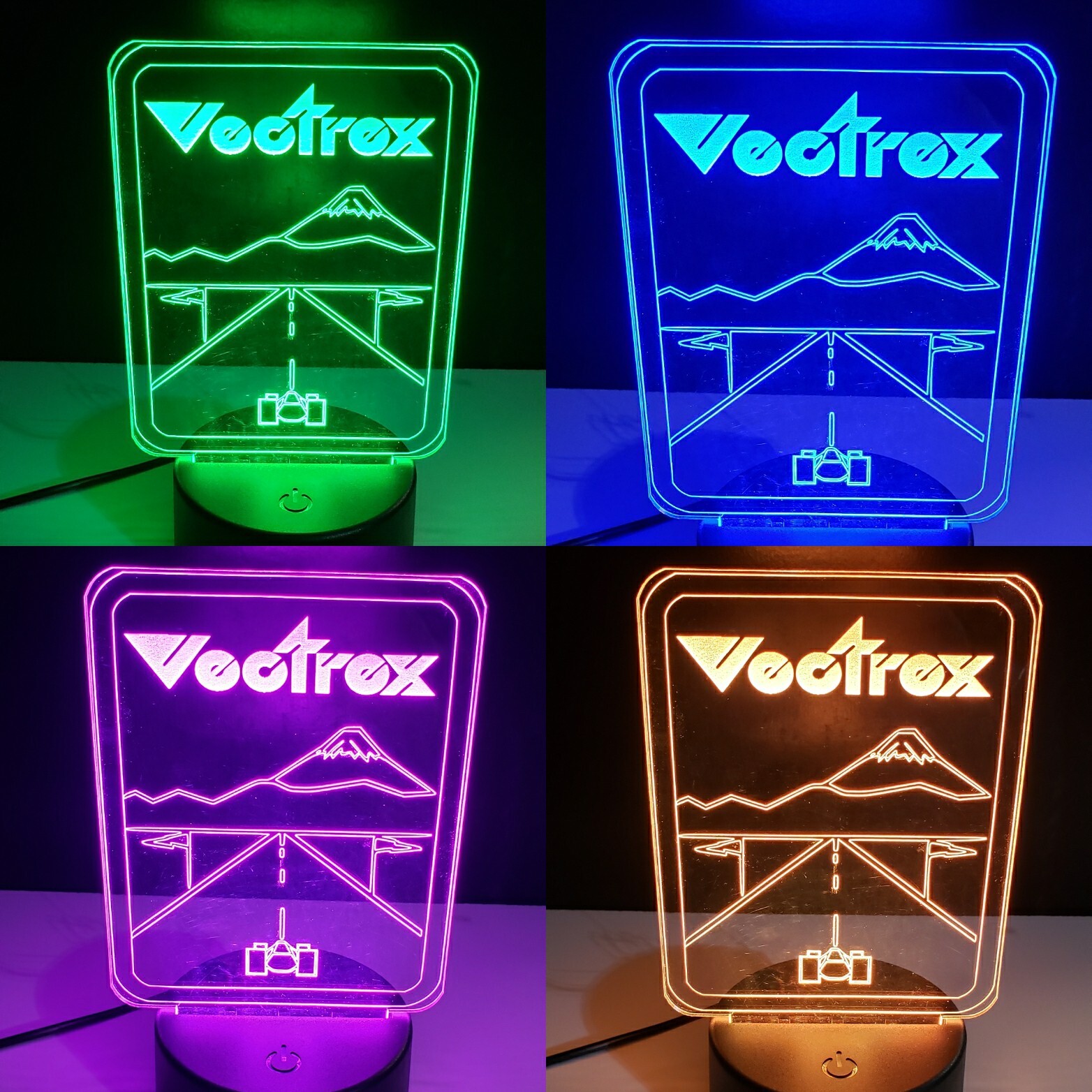 Vectrex led light with remote (show it off) will display 8 different colors