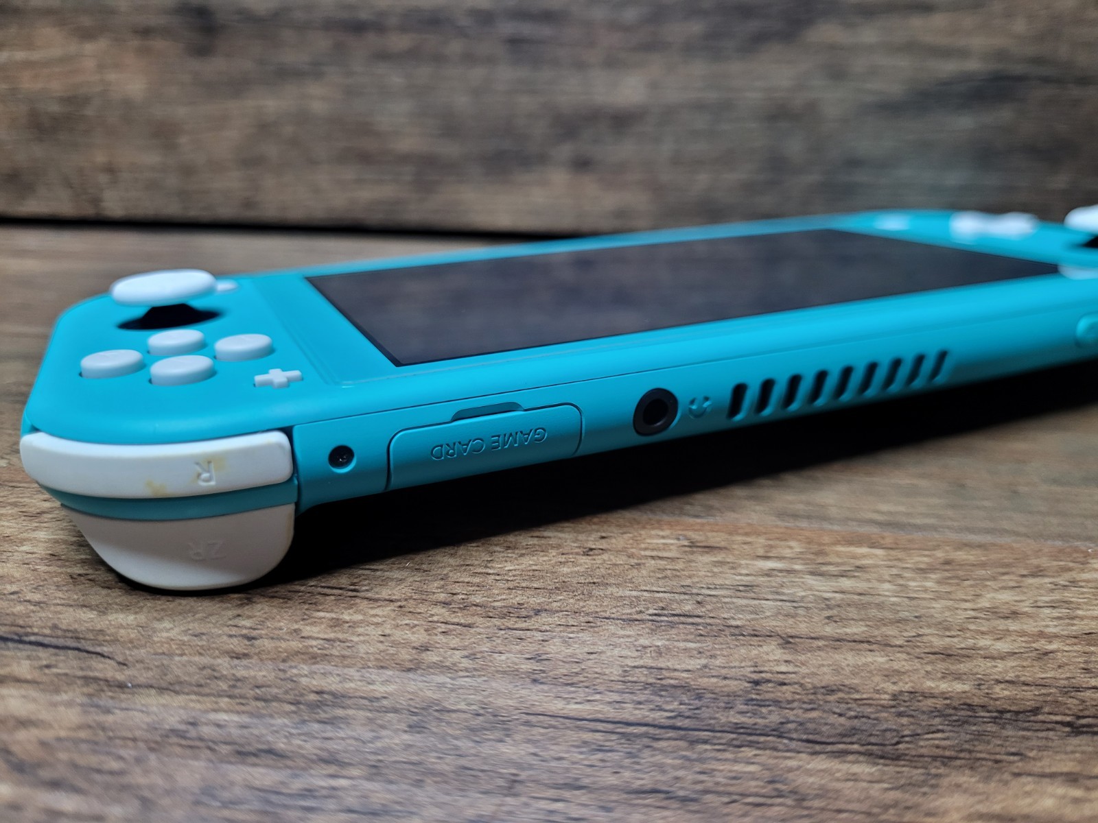 Nintendo Switch Lite Teal Turquoise Blue, OEM Charger, Case, Tested Works