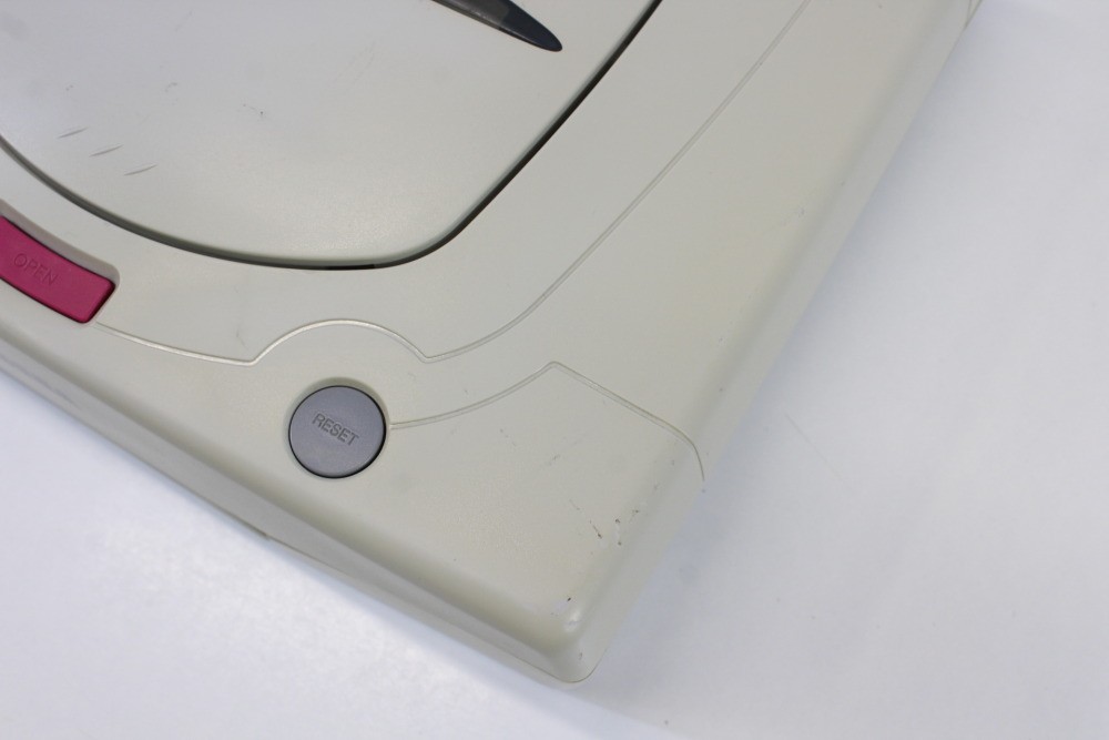 SEGA Saturn White Console Controller x2 AC AV HST-3220 SS JP Japan WORKING #5