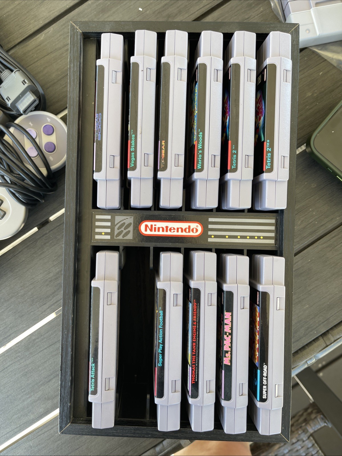 Super Nintendo SNES Console SNS-001 Bundle w/ 11 GAMES TESTED 2 Controllers