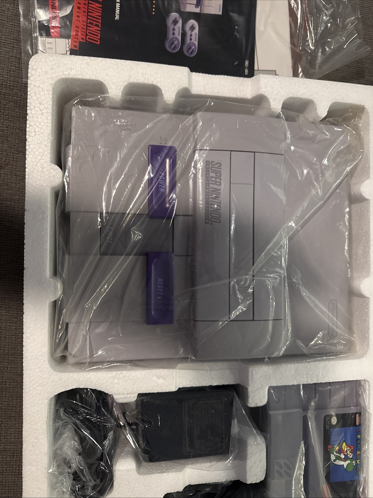 1991 SNES SUPER NINTENDO ORIGINAL LAUNCH RELEASE CONSOLE SET COMPLETE IN BOX!!!