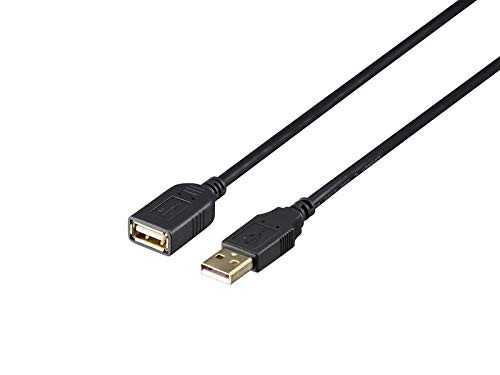 Buffalo USB 2.0 Extension Cable with Carbon Fiber Inserts 2m Black