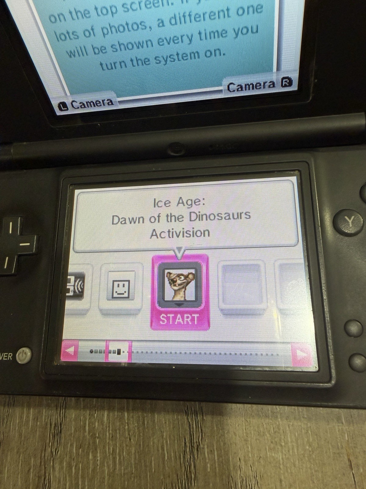 Nintendo DS Handheld System Black No Stylus And No Charger Bundle With Game