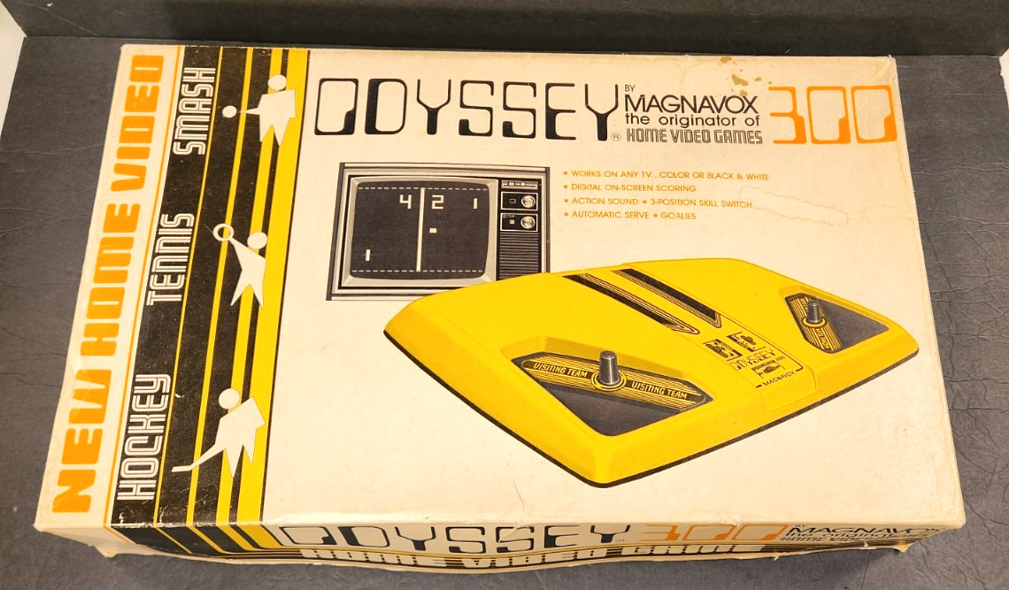 Vintage 1976 Odyssey 300 Home Video Game System (Magnavox) UNTESTED IN BOX