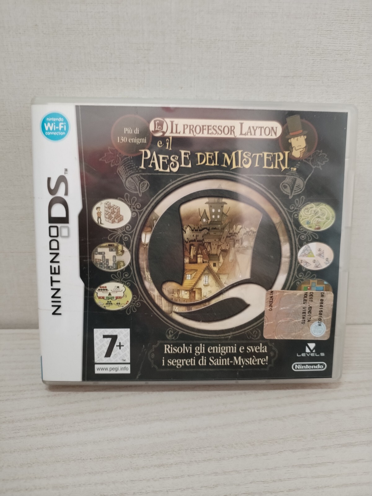 Nintendo Ds Lite Console Professor Layton And The Country Of Mister Pal Italiana CIB