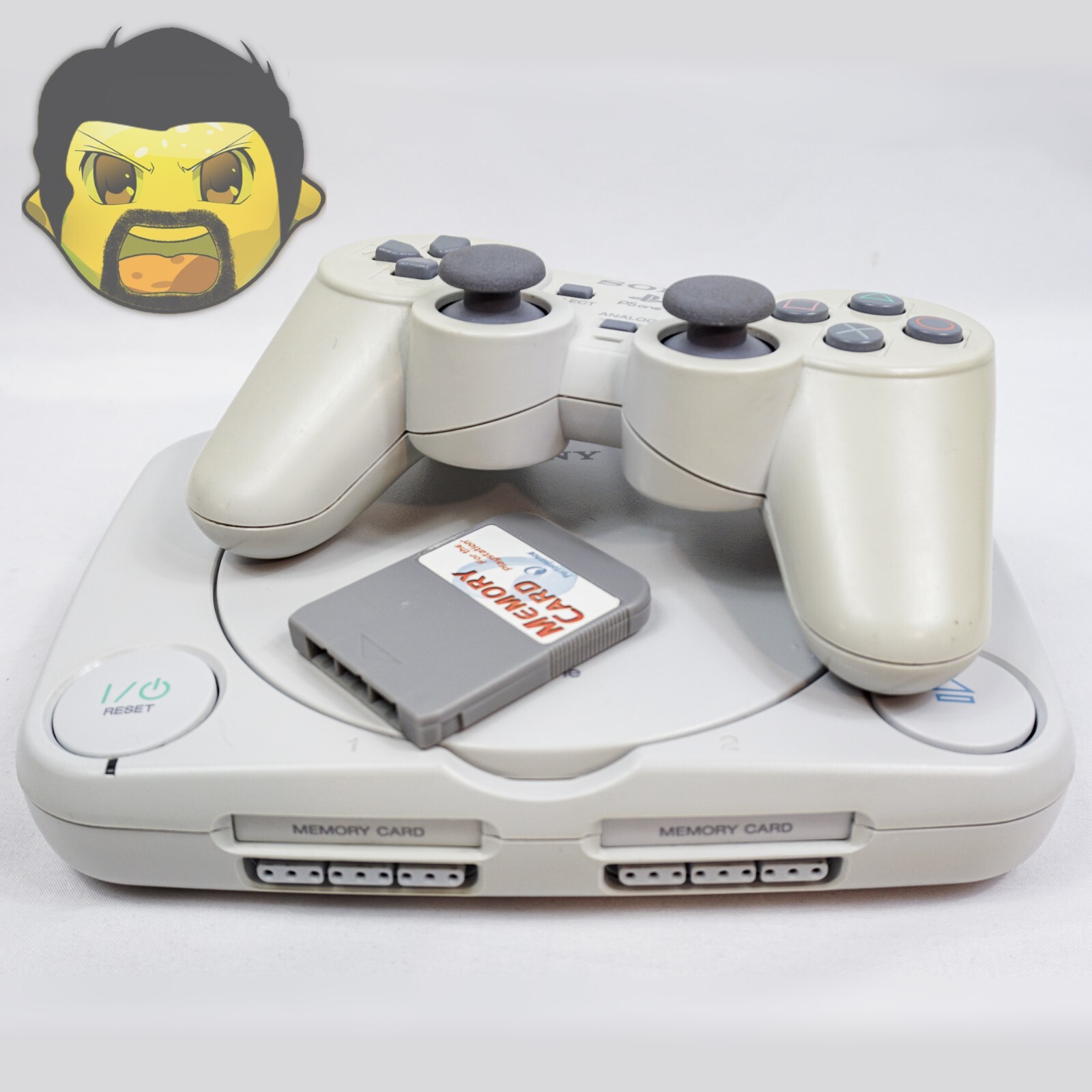 Sony PlayStatino 1 PS1 PSOne Console Bundle with Controller & Memory Card Tested