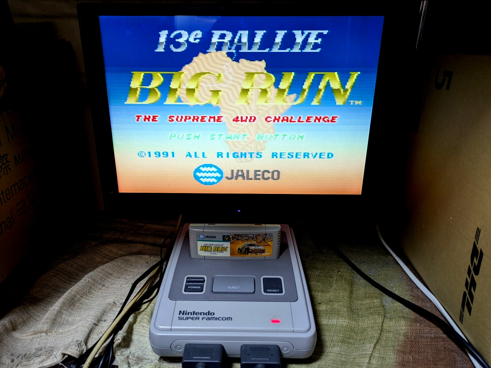 Nintendo Super Famicom Console Case Super Mario Donkey Kong SNES Japan