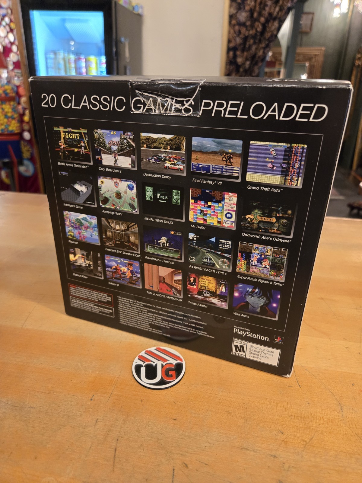 BOX ONLY Sony PlayStation Classic Mini 2018 Edition Video Game Console PS1