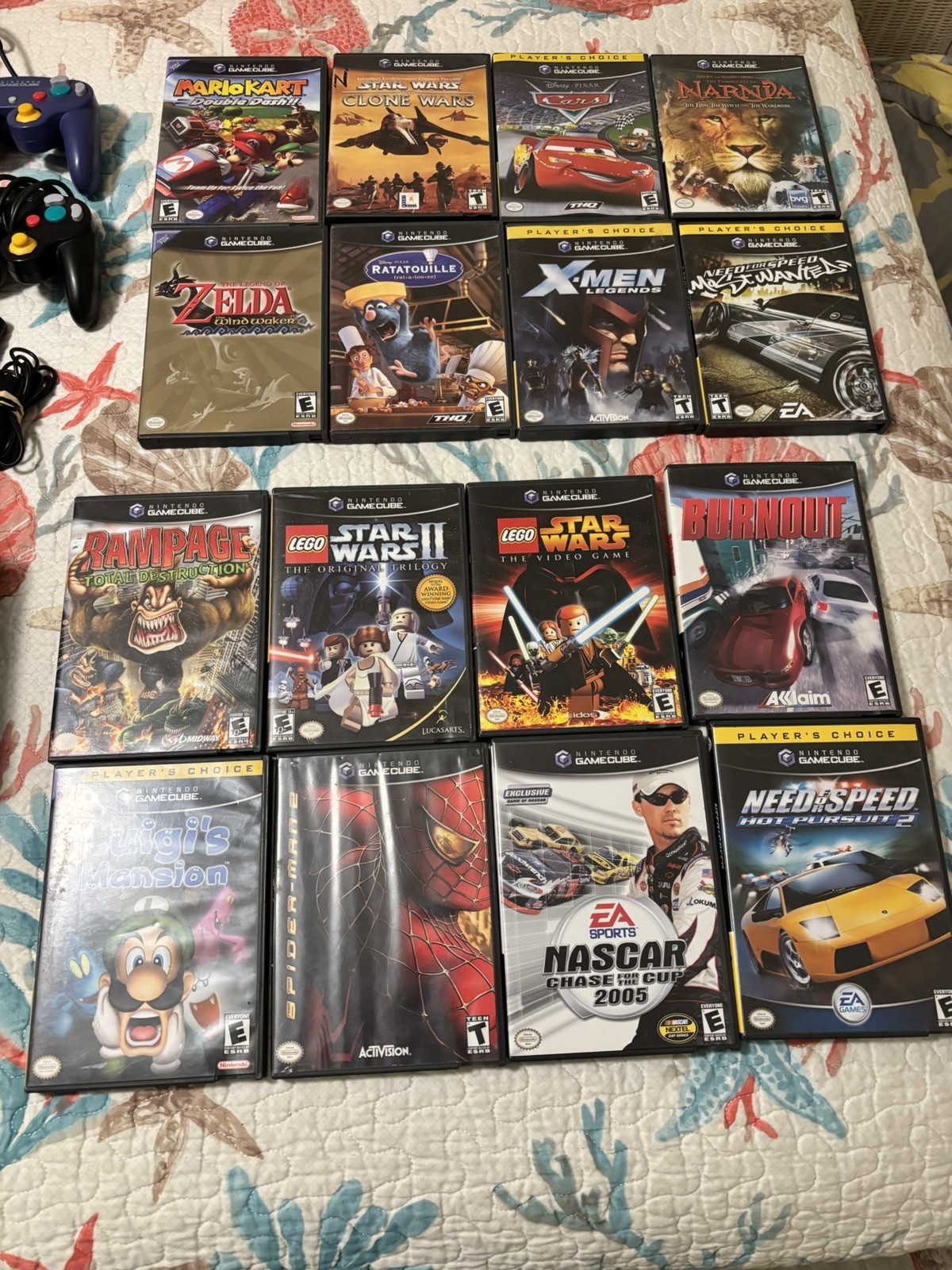 Nintendo Gamecube Console with 16 games Bundle DOL-101 Black – Fully Tested
