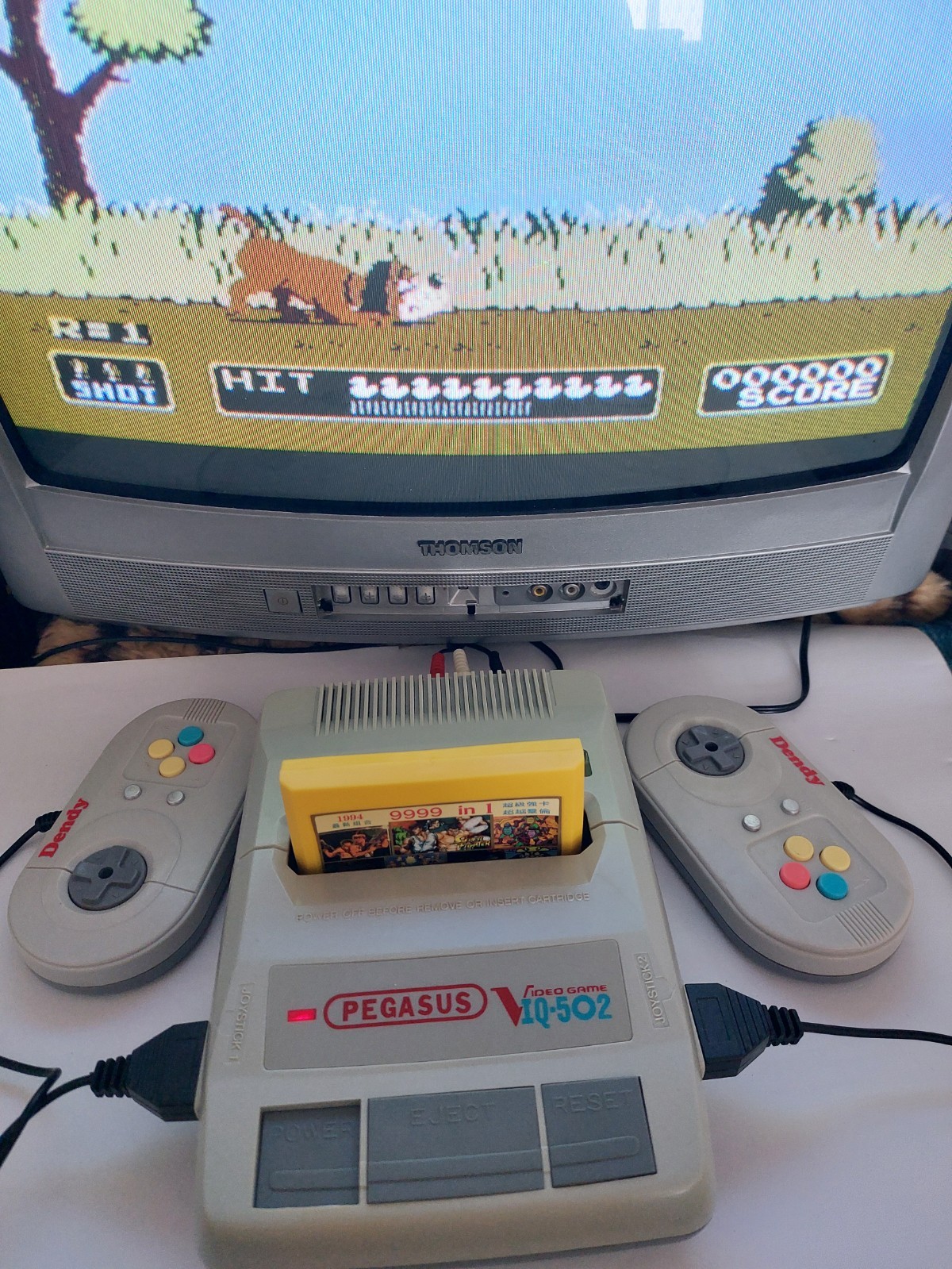 Pegadus iq-502 good condition made in Taiwan full kit box manual games dendy