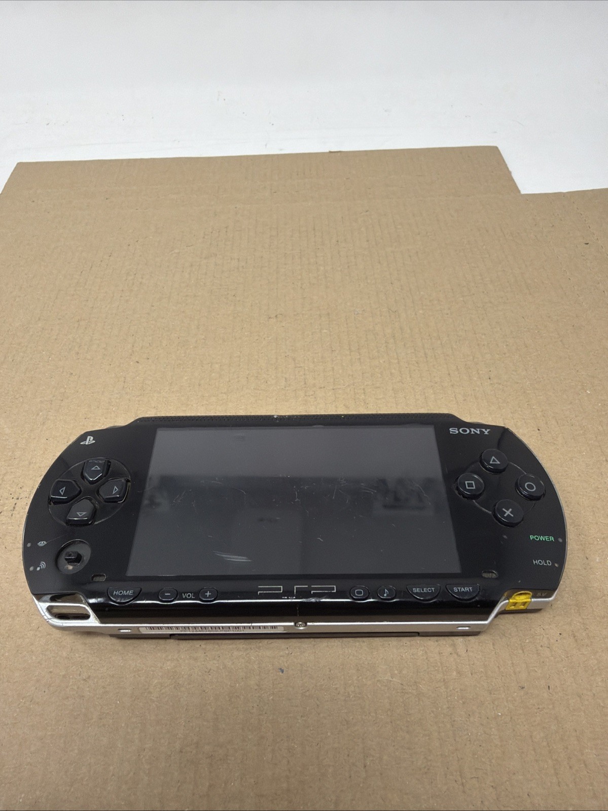 Sony PSP-1001 Black Console Tested Works No UMD Read No Battery Cover