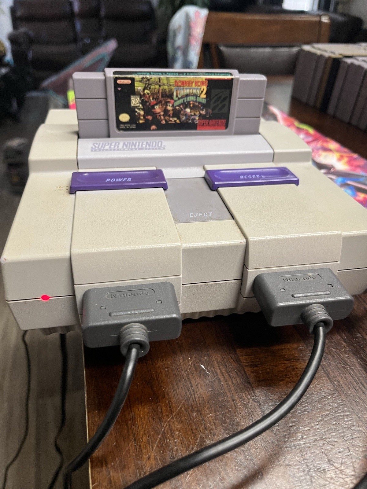 Super Nintendo SNES Bundle with 9 Games and 2 Controllers Tested and Working