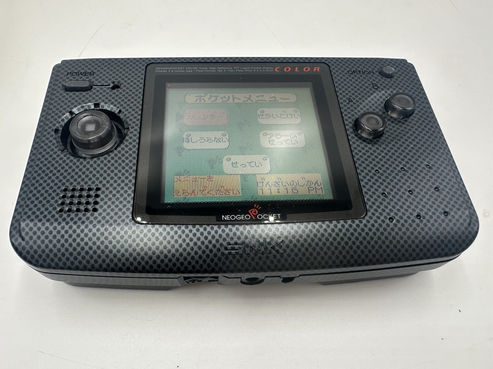 Neo Geo Pocket Color SNK Console Carbon Black with Box