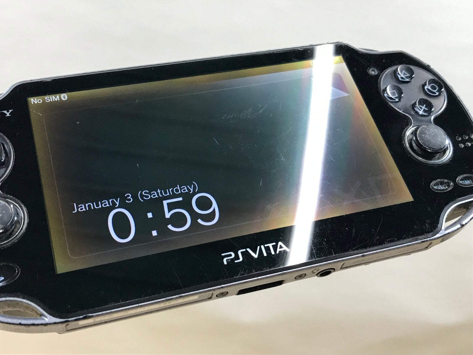 PS Vita PCH-1000 CRYSTAL BLACK Console Japan – With Defects GE1739