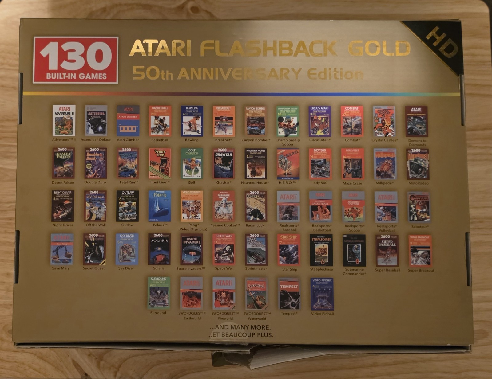 Atari Flashback Gold – 50th Anniversary Edition Console – AR3080