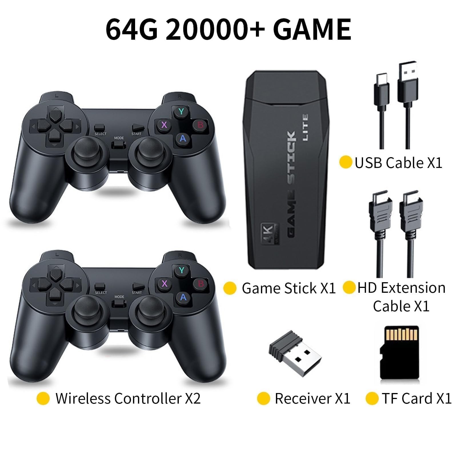 Wireless Retro Handheld Game Console, Built-in 20,000+ Plug-and-Play Retro Vi…
