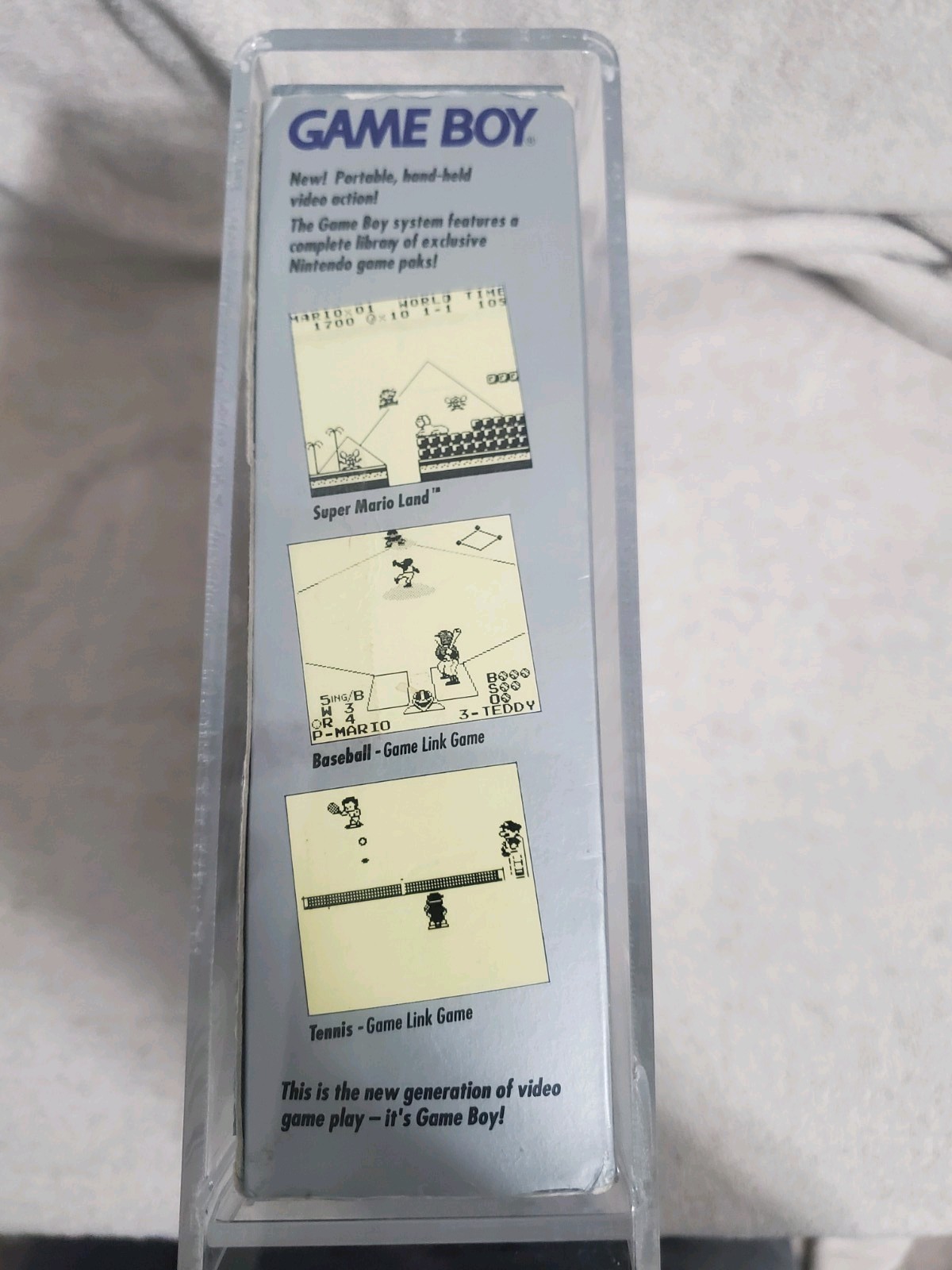 💥Nintendo Gameboy DMG-01 Original Grey with Box And Acrylic Case💥
