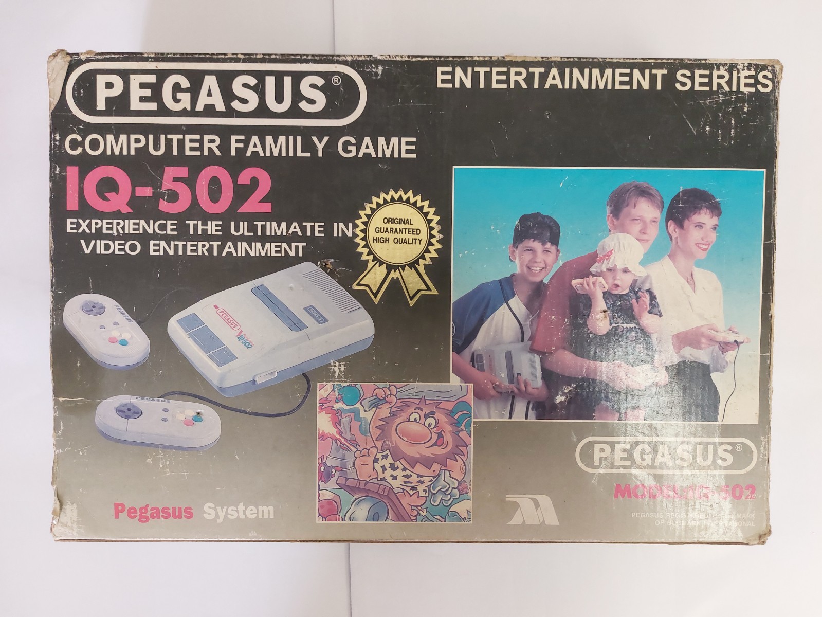 Pegadus iq-502 good condition made in Taiwan full kit box manual games dendy